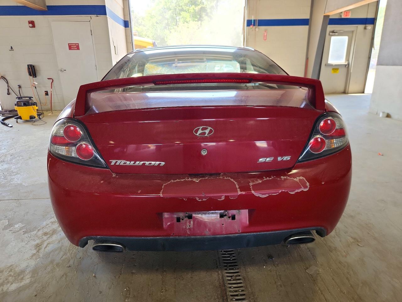 2007 Hyundai Tiburon Gt Red vin: KMHHN66F57U253137