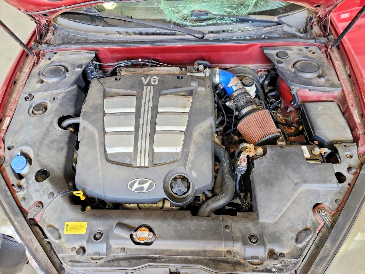 2007 Hyundai Tiburon Gt Red vin: KMHHN66F57U253137