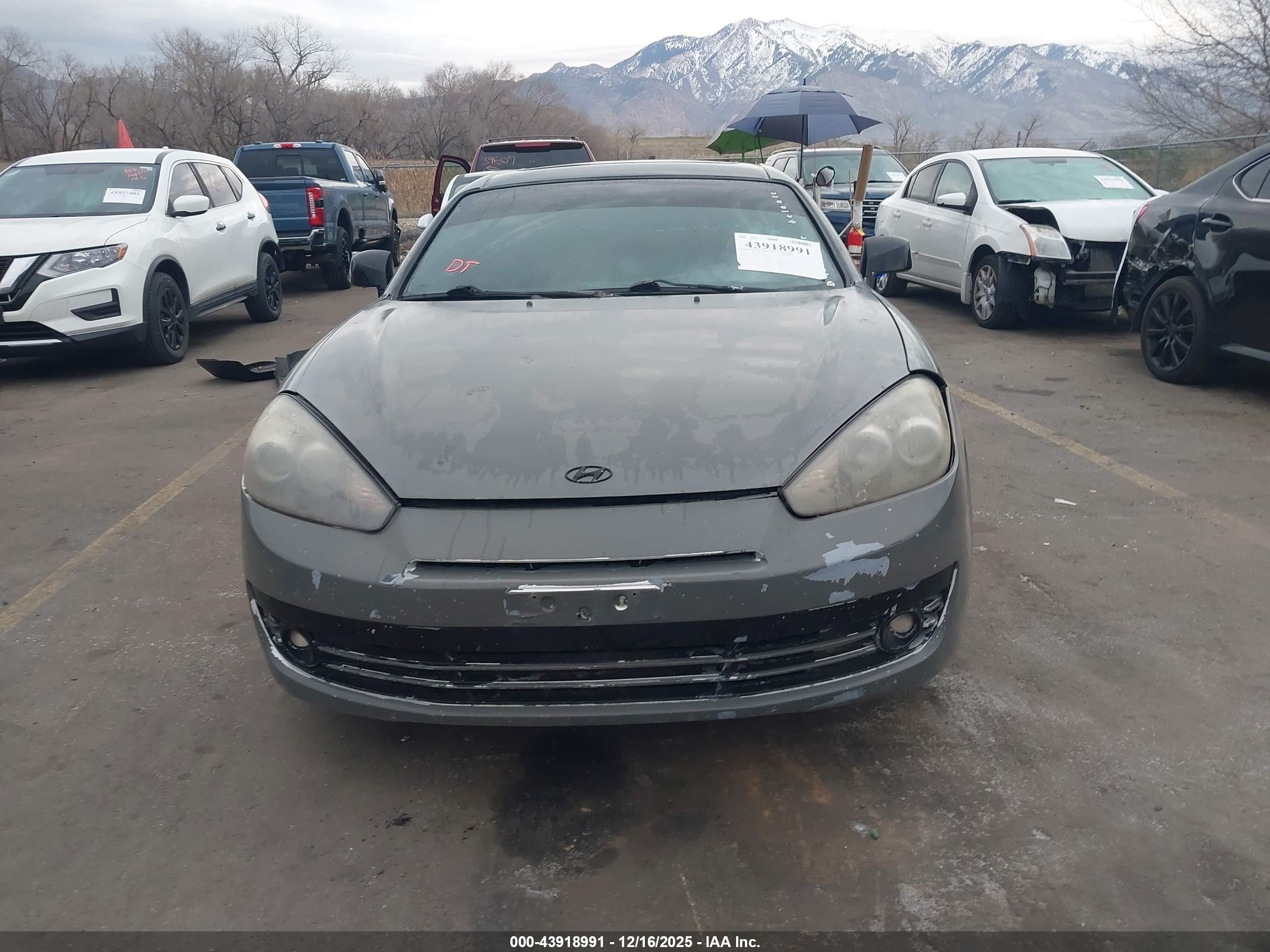 2007 Hyundai Tiburon Gt/gt Limited/se Gray vin: KMHHN66F57U255180