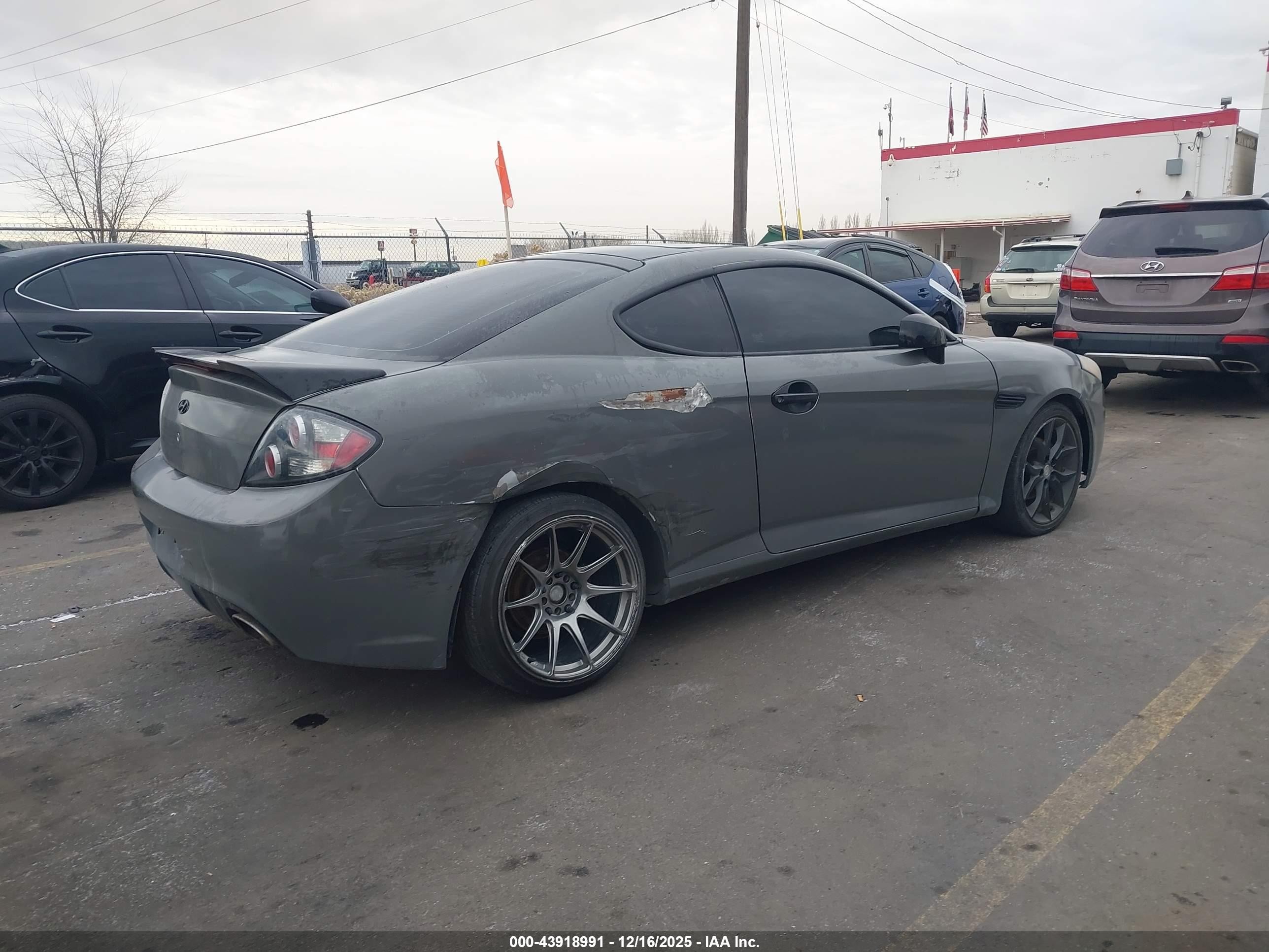 2007 Hyundai Tiburon Gt/gt Limited/se Gray vin: KMHHN66F57U255180