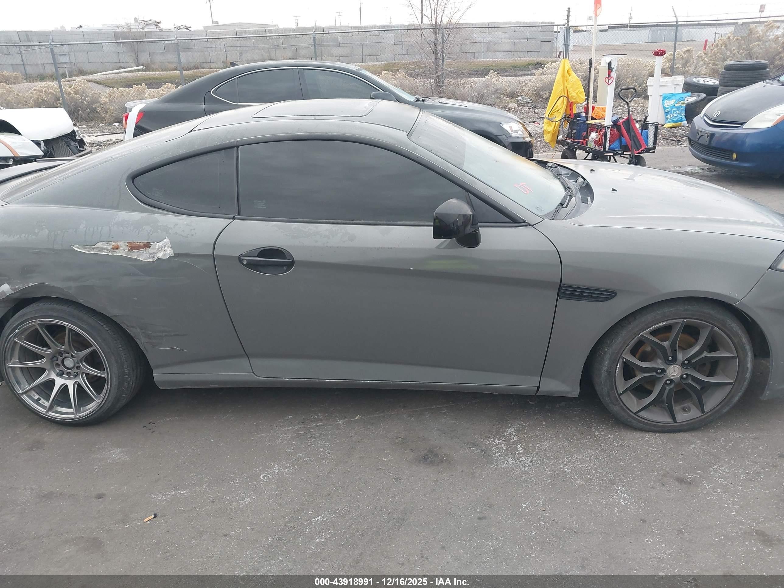 2007 Hyundai Tiburon Gt/gt Limited/se Gray vin: KMHHN66F57U255180