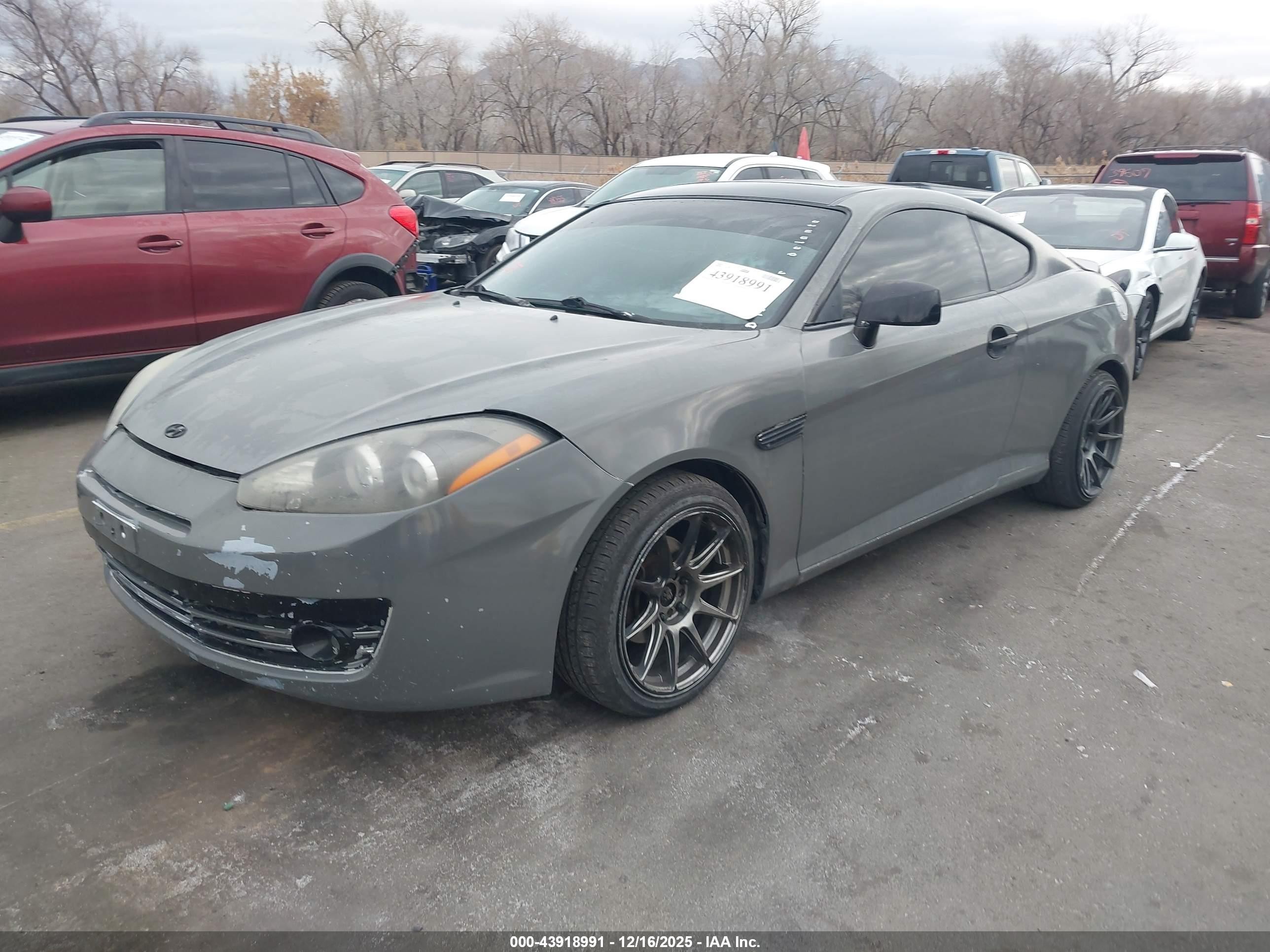 2007 Hyundai Tiburon Gt/gt Limited/se Gray vin: KMHHN66F57U255180