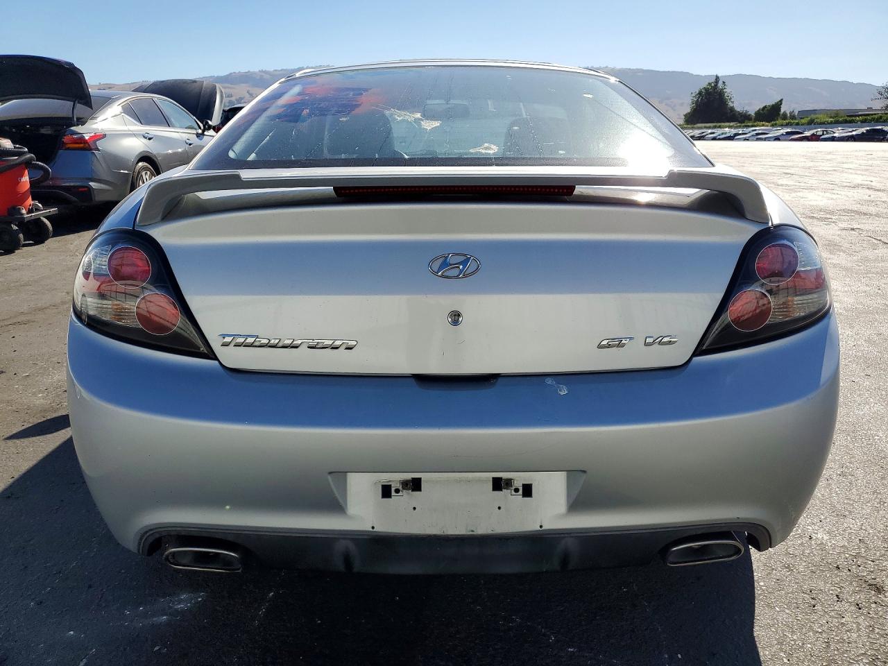 2007 Hyundai Tiburon Gt Серебряный vin: KMHHN66F57U259780