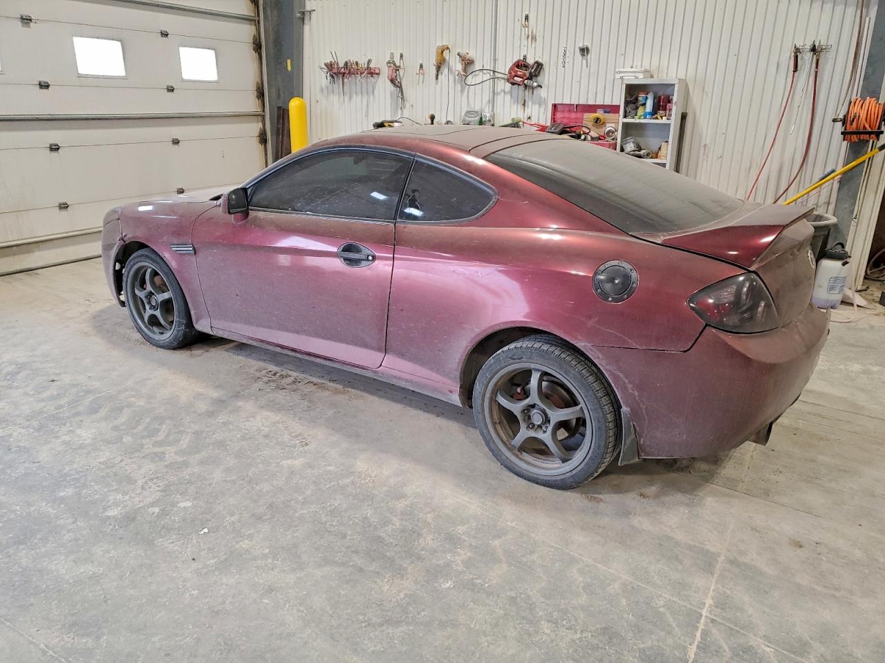 2007 Hyundai Tiburon Gt Burgundy vin: KMHHN66F57U262159