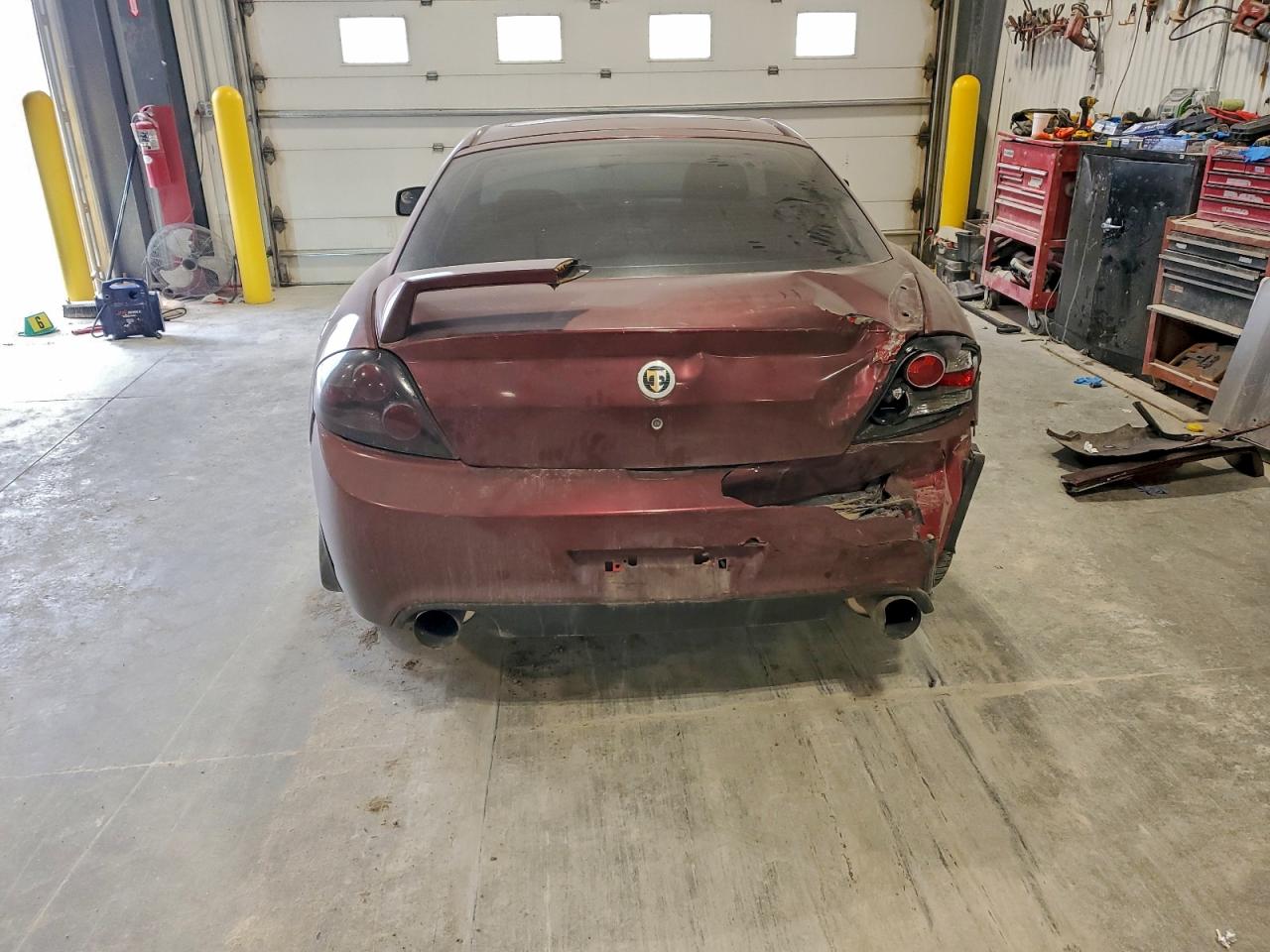 2007 Hyundai Tiburon Gt Burgundy vin: KMHHN66F57U262159