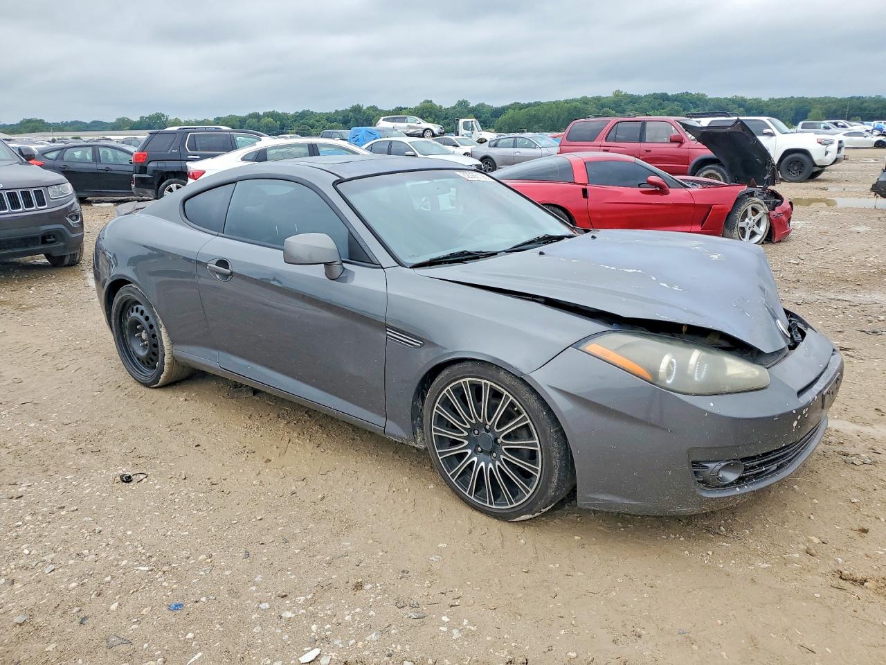 2007 Hyundai Tiburon Gt Gray vin: KMHHN66F67U254474