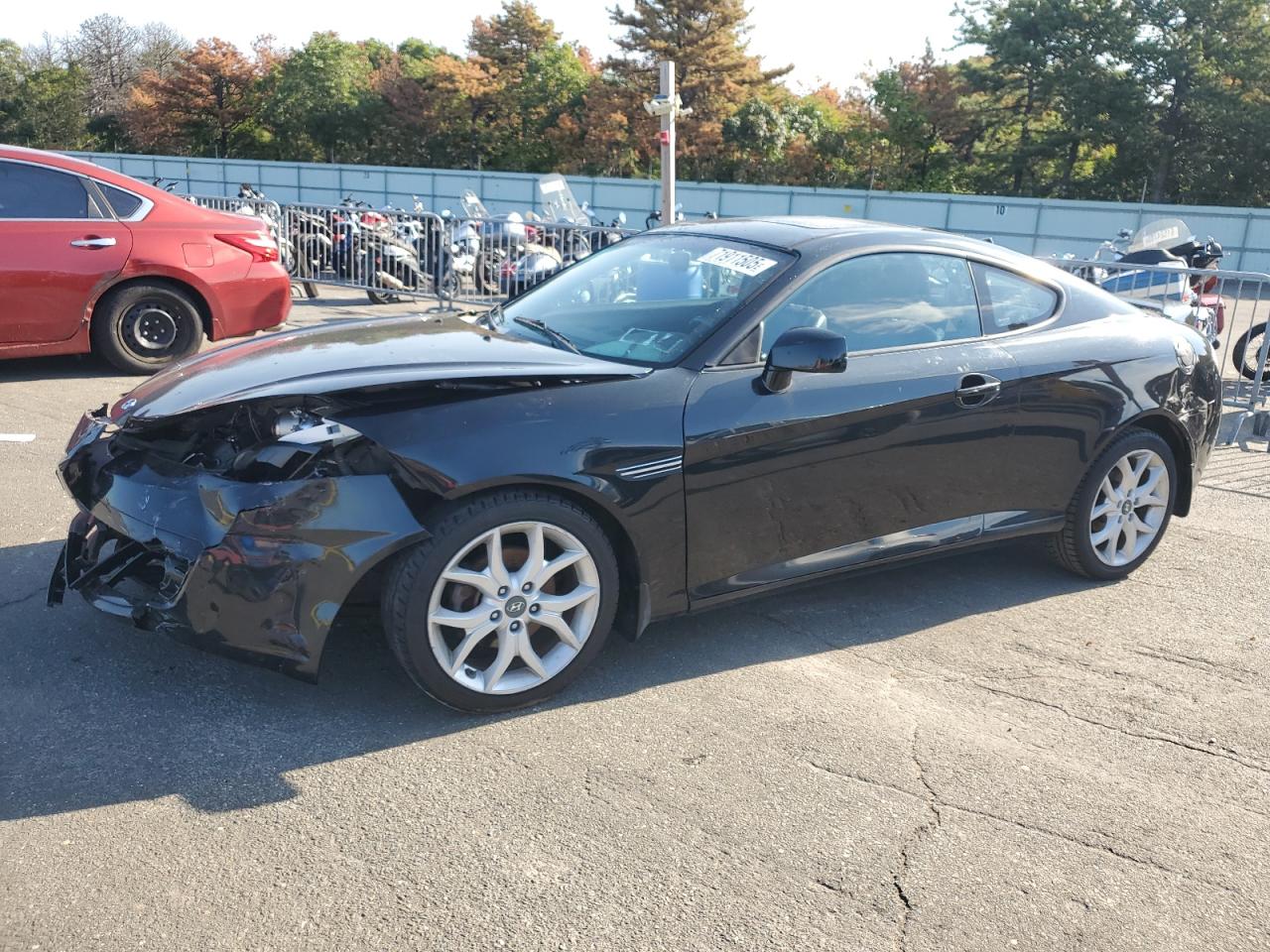 2007 Hyundai Tiburon Gt Black vin: KMHHN66F67U254717