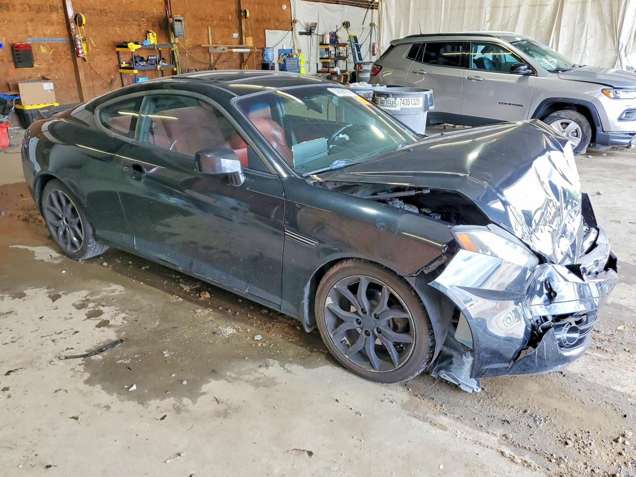 2008 Hyundai Tiburon Gt Black vin: KMHHN66F68U271812