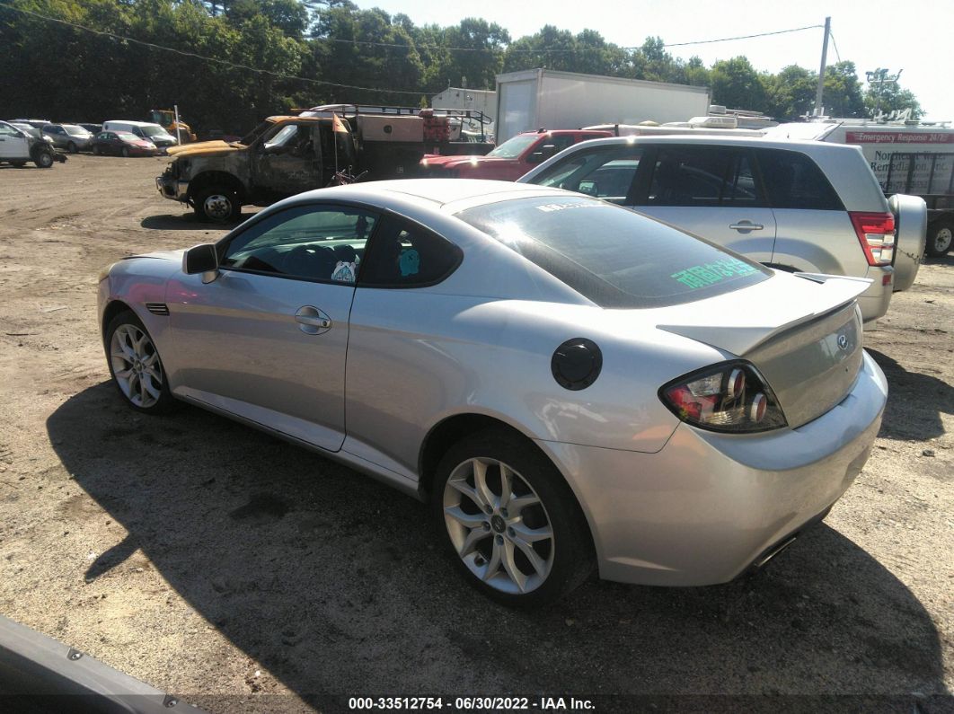 2008 Hyundai Tiburon Gt/gt Limited/se Серебряный vin: KMHHN66F68U272894