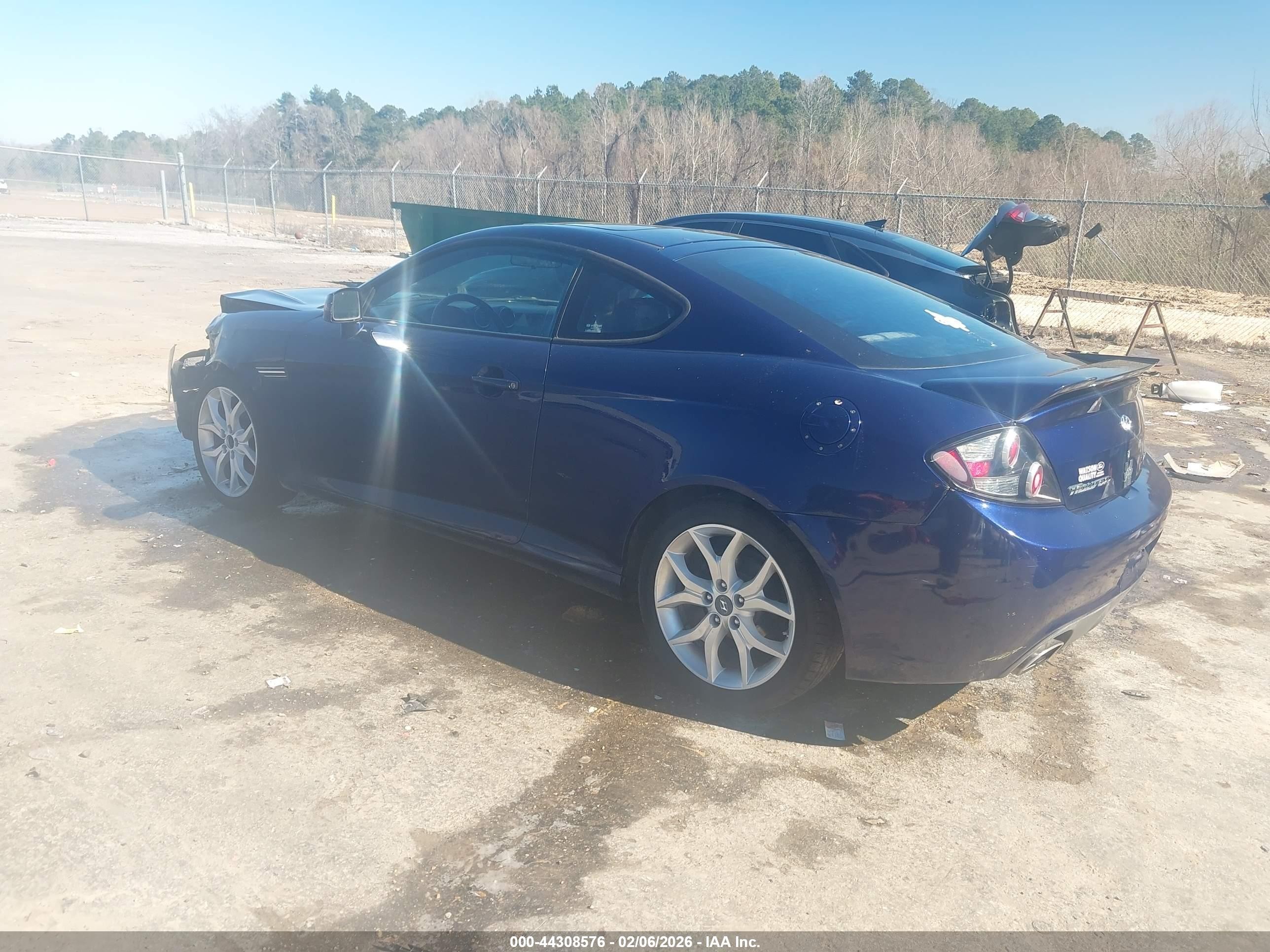 2007 Hyundai Tiburon Gt/gt Limited/se Dark Blue vin: KMHHN66F77U235223