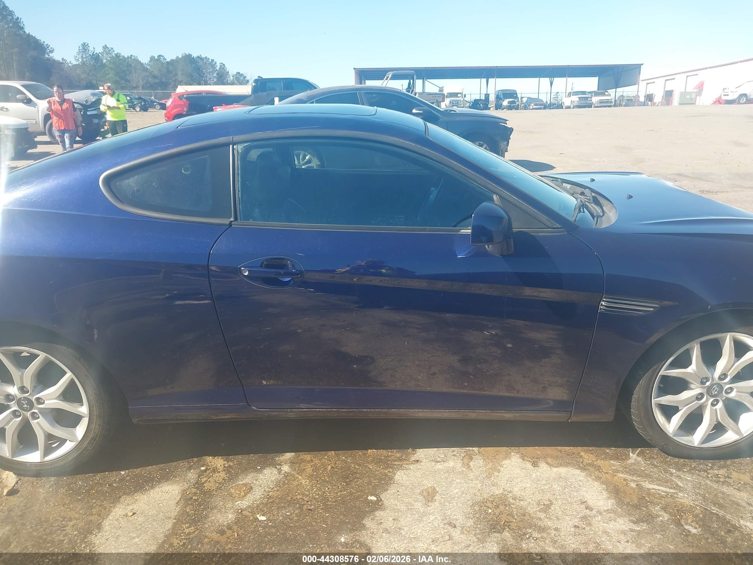 2007 Hyundai Tiburon Gt/gt Limited/se Dark Blue vin: KMHHN66F77U235223