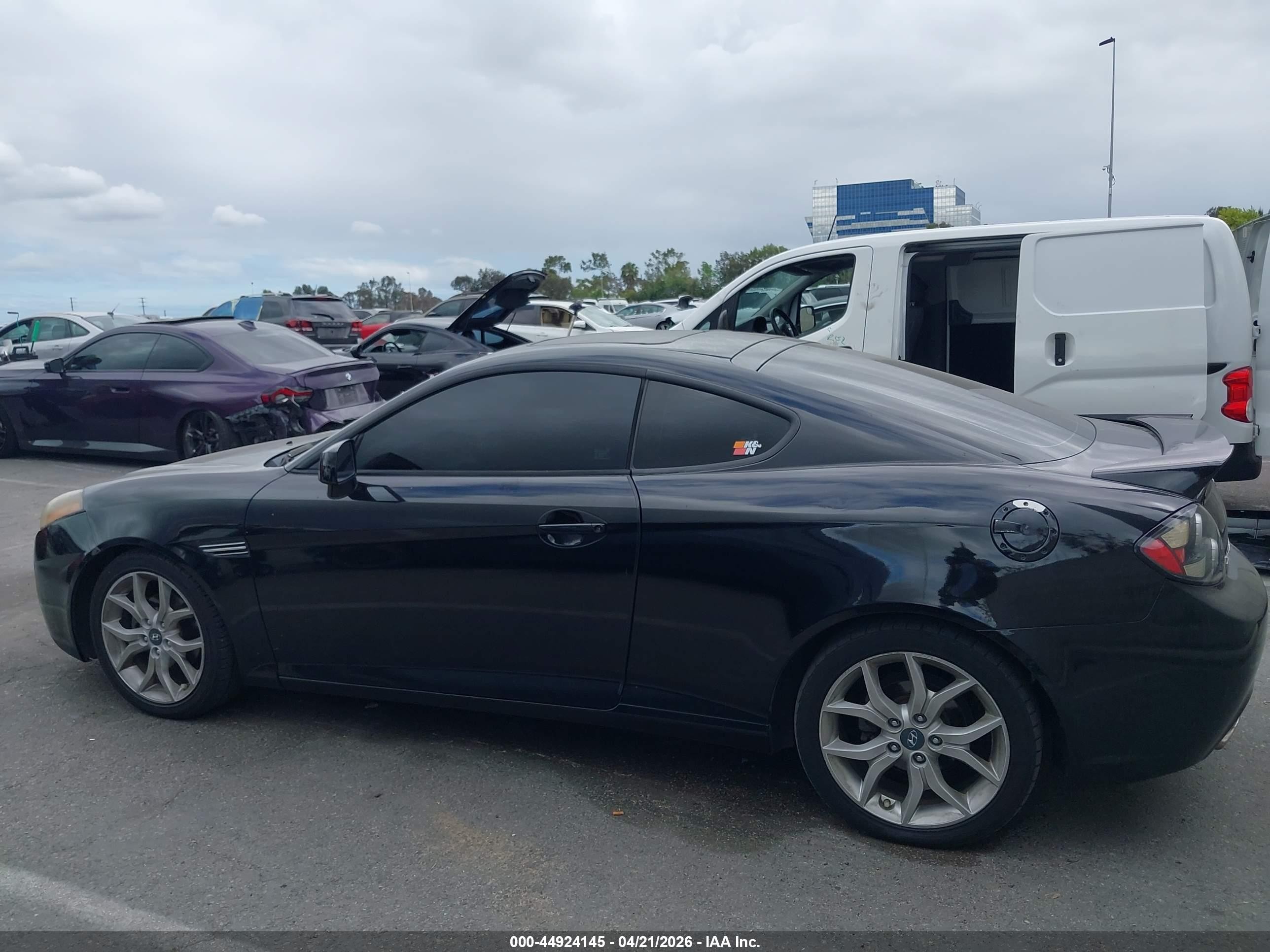 2007 Hyundai Tiburon Gt/gt Limited/se Black vin: KMHHN66F77U236288