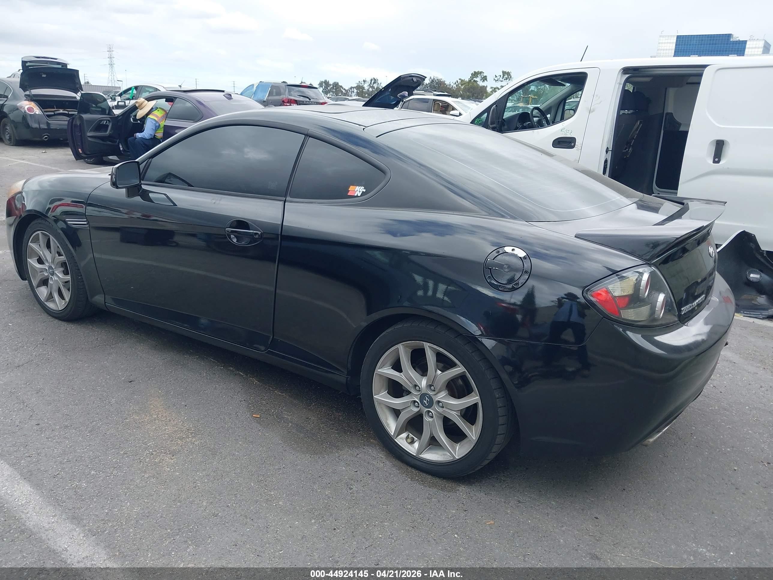 2007 Hyundai Tiburon Gt/gt Limited/se Black vin: KMHHN66F77U236288