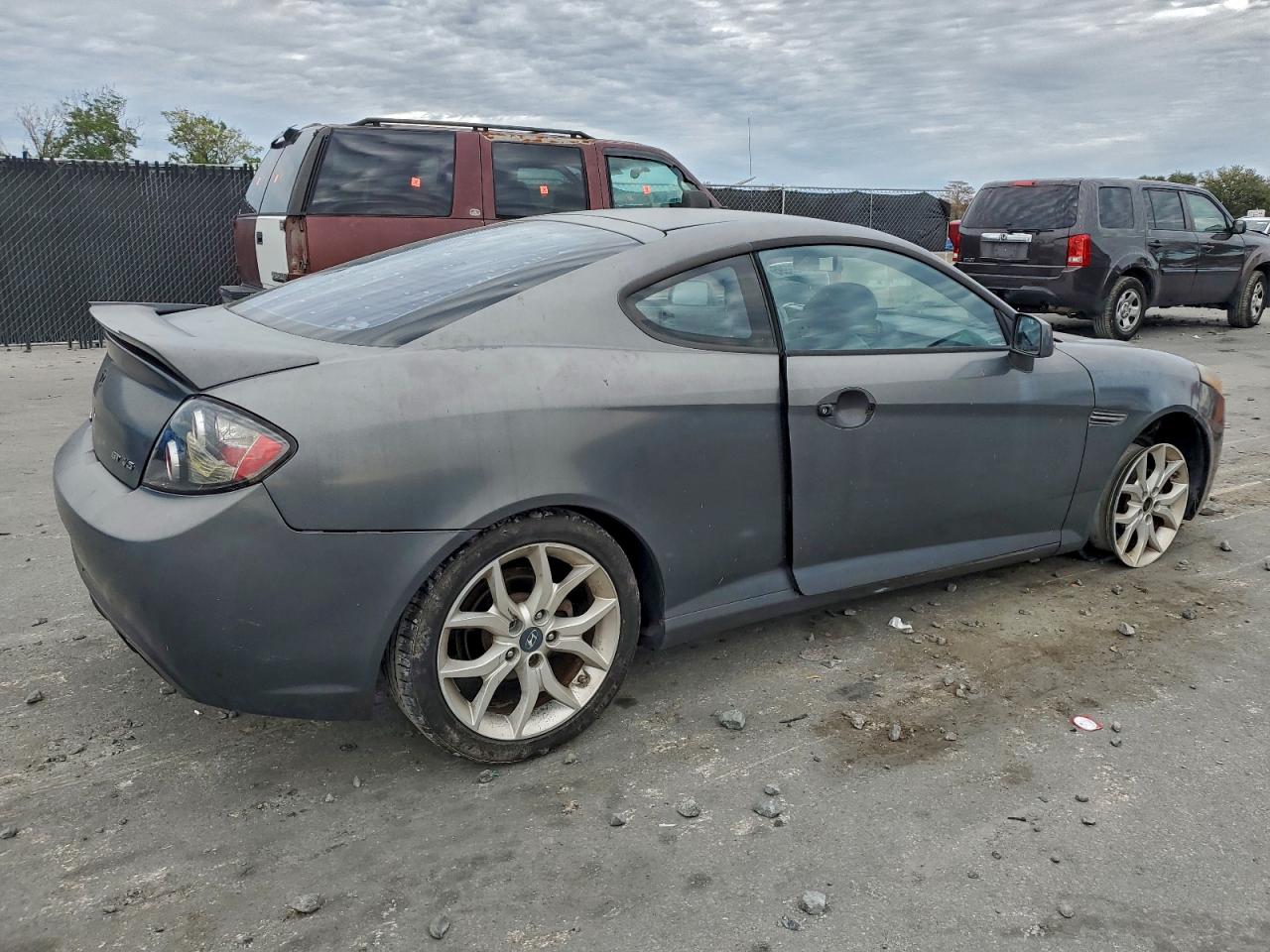 2007 Hyundai Tiburon Gt Gray vin: KMHHN66F77U238624