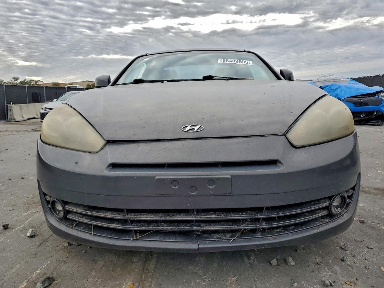 2007 Hyundai Tiburon Gt Gray vin: KMHHN66F77U238624