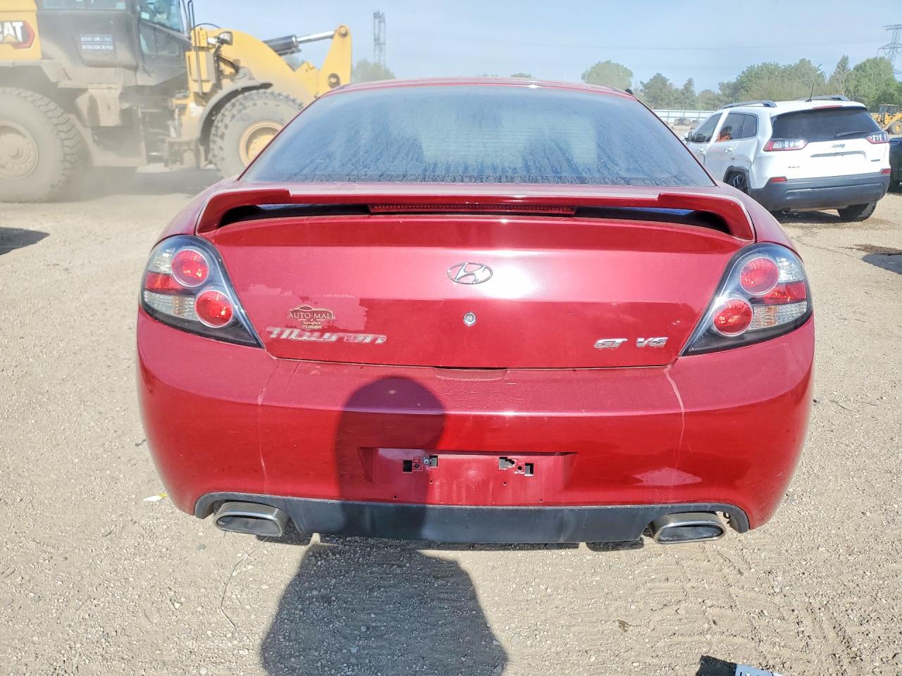 2007 Hyundai Tiburon Gt Red vin: KMHHN66F77U253141