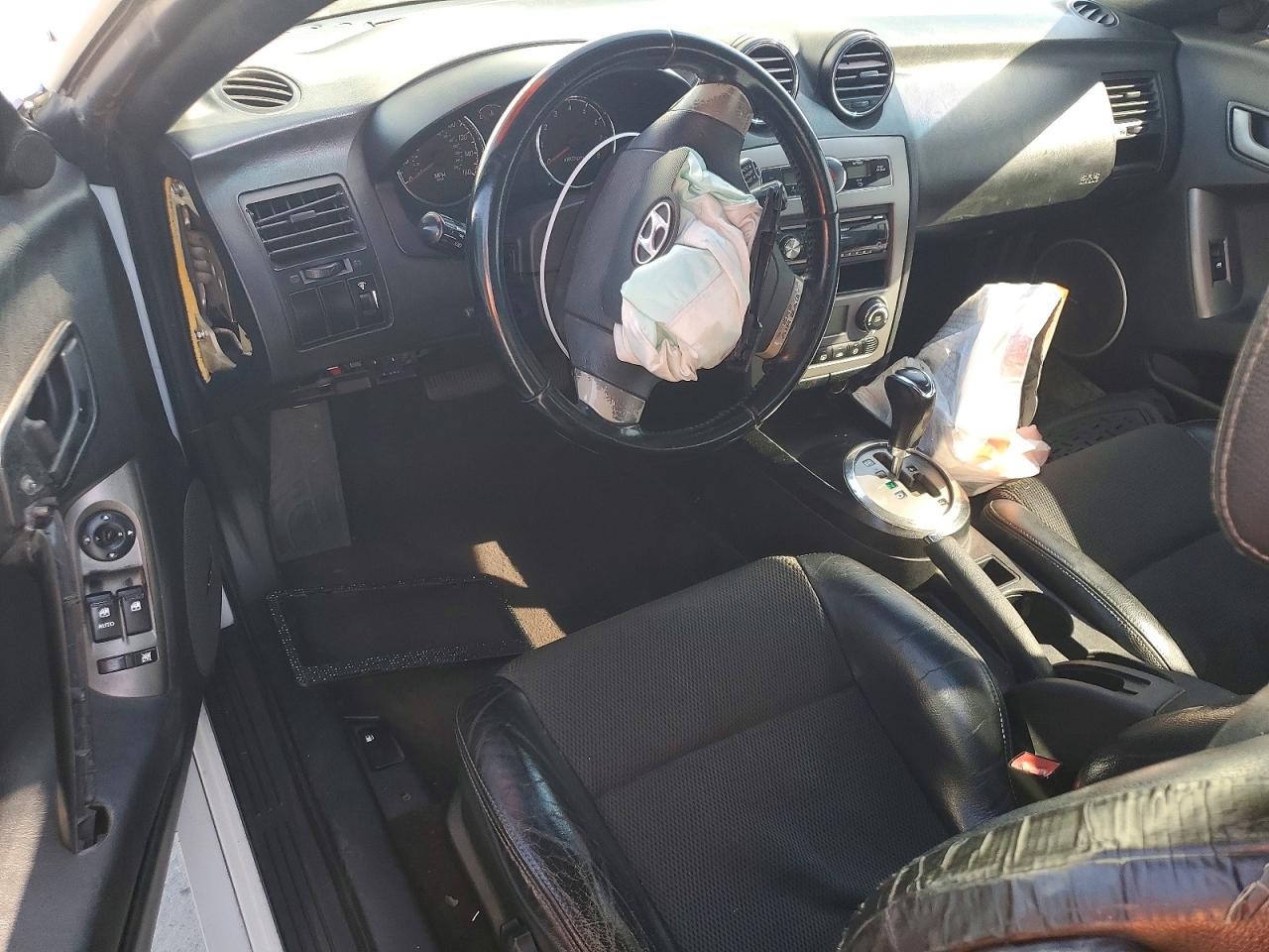 2007 Hyundai Tiburon Gt White vin: KMHHN66F87U258865