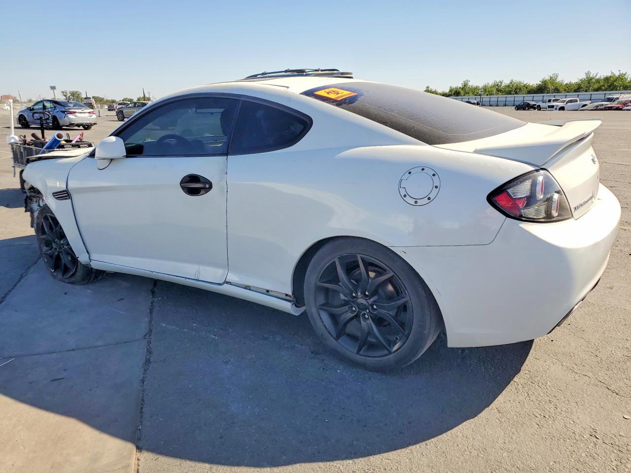 2007 Hyundai Tiburon Gt White vin: KMHHN66F87U258865