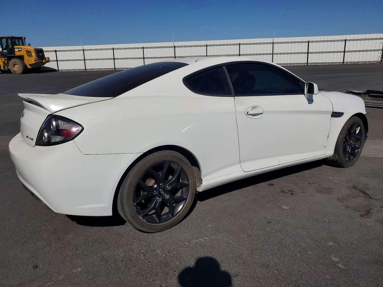 2007 Hyundai Tiburon Gt White vin: KMHHN66F87U258865