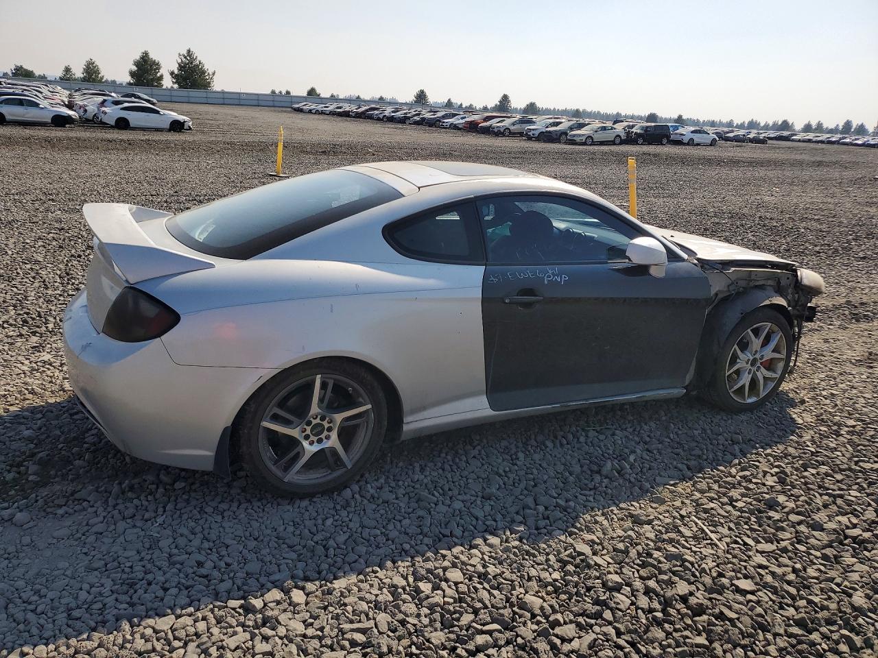2008 Hyundai Tiburon Gt Silver vin: KMHHN66F88U274209