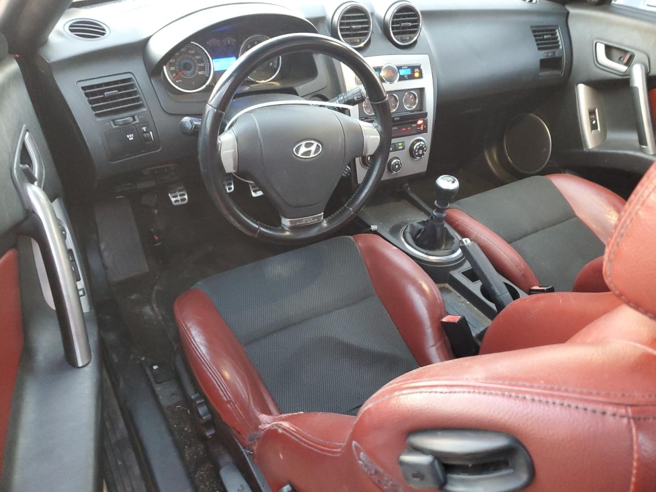 2007 Hyundai Tiburon Gt White vin: KMHHN66F97U254890