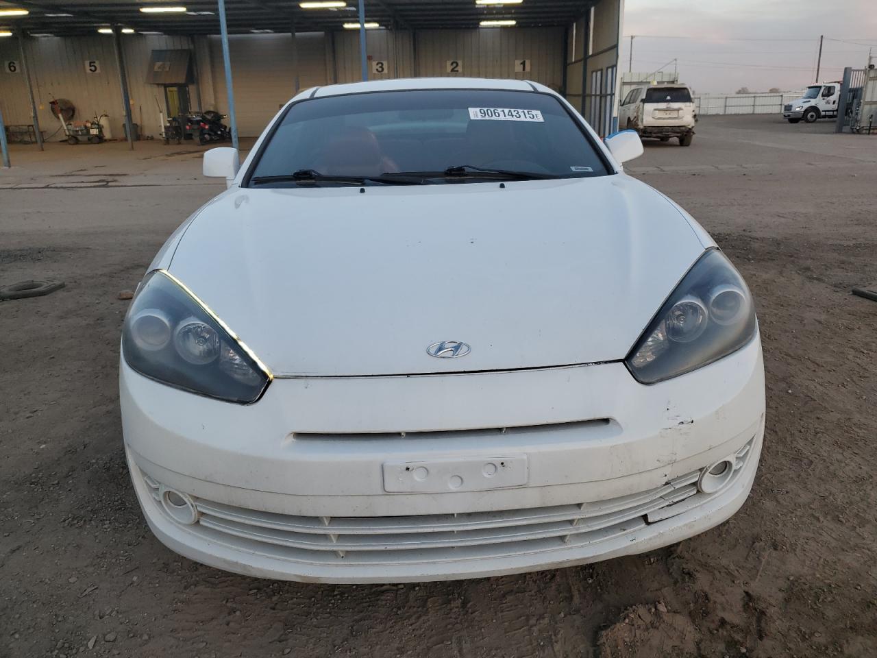 2007 Hyundai Tiburon Gt White vin: KMHHN66F97U254890