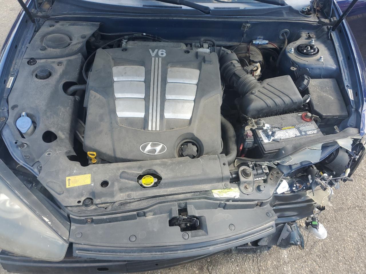 2007 Hyundai Tiburon Gt Blue vin: KMHHN66F97U256039