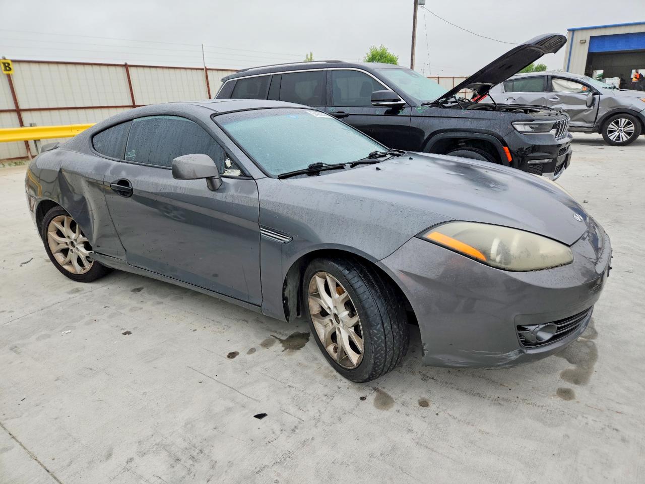 2007 Hyundai Tiburon Gt Серый vin: KMHHN66FX7U259922