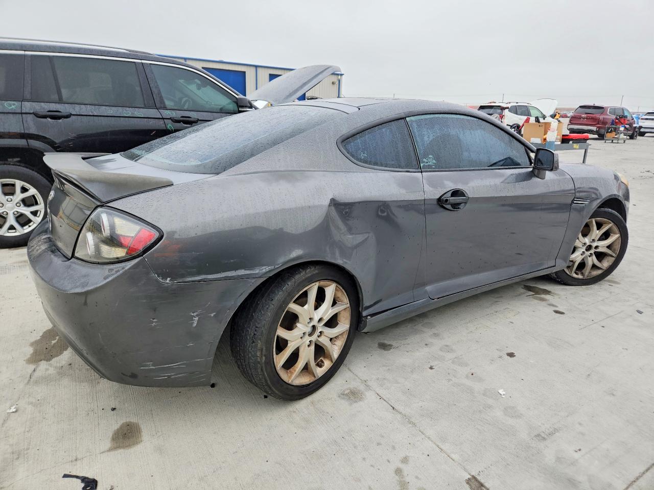 2007 Hyundai Tiburon Gt Серый vin: KMHHN66FX7U259922