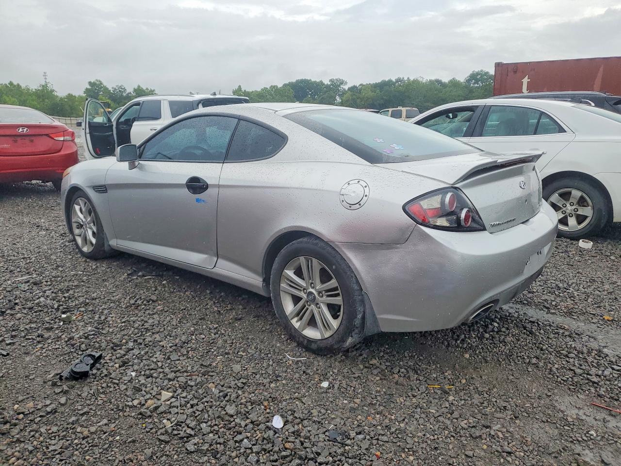 2008 Hyundai Tiburon Gt Silver vin: KMHHN66FX8U272865