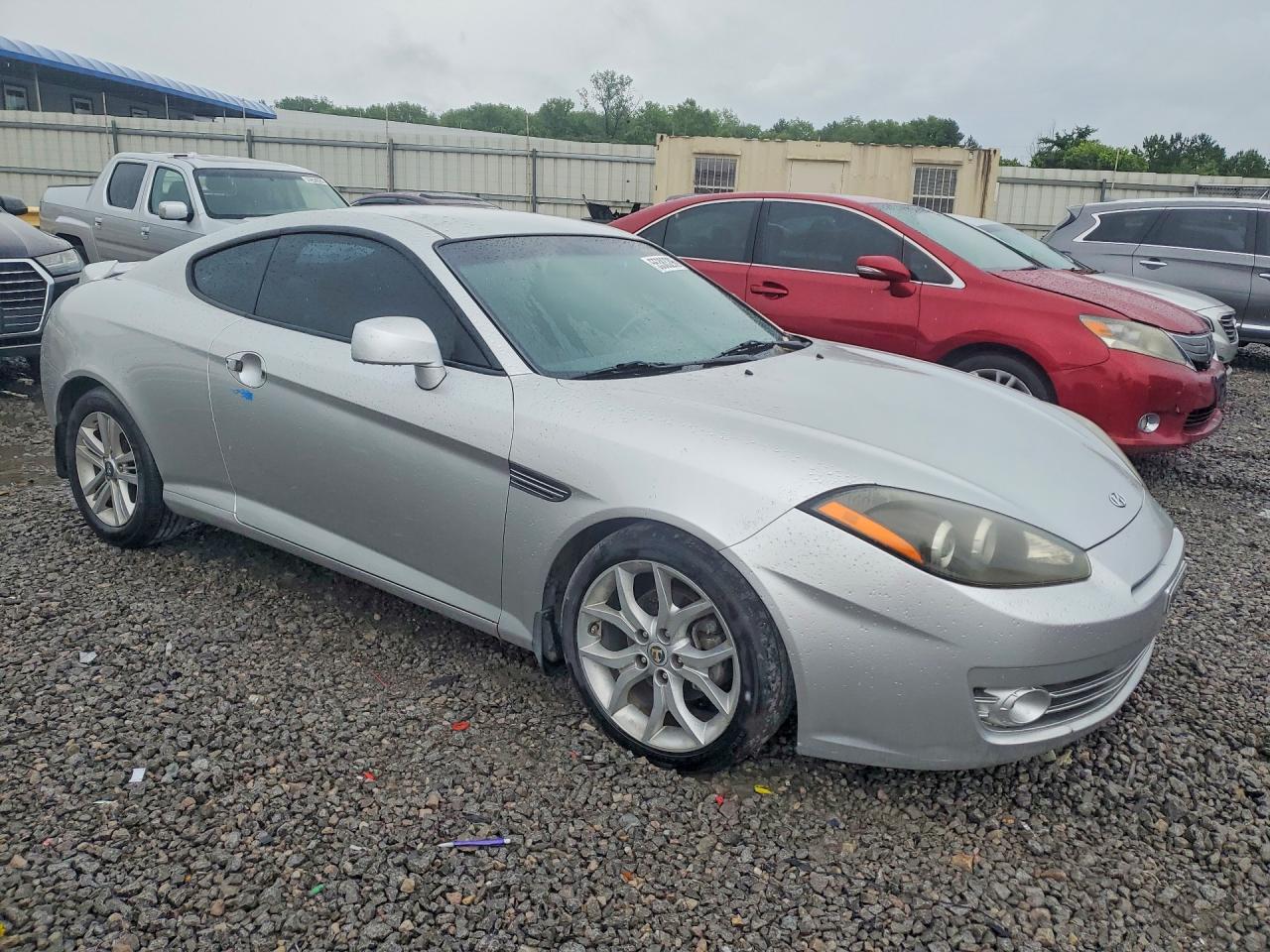 2008 Hyundai Tiburon Gt Silver vin: KMHHN66FX8U272865