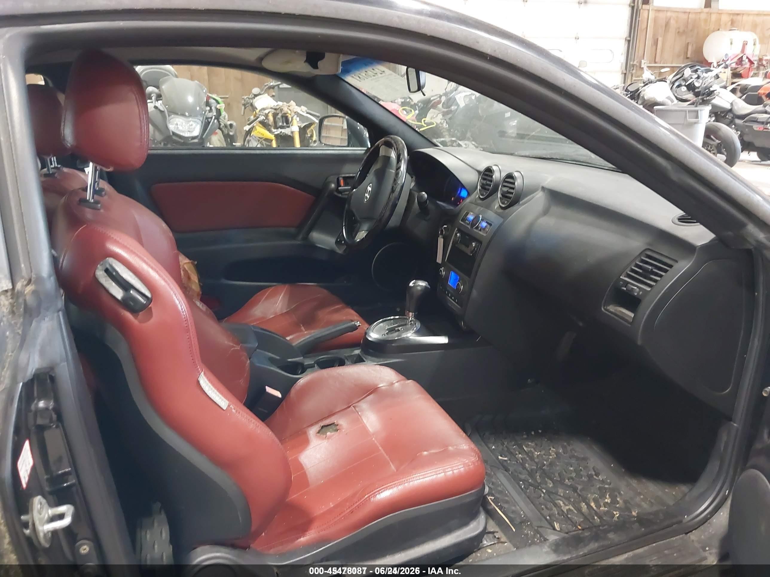2008 Hyundai Tiburon Gt/gt Limited/se Черный vin: KMHHN66FX8U294266
