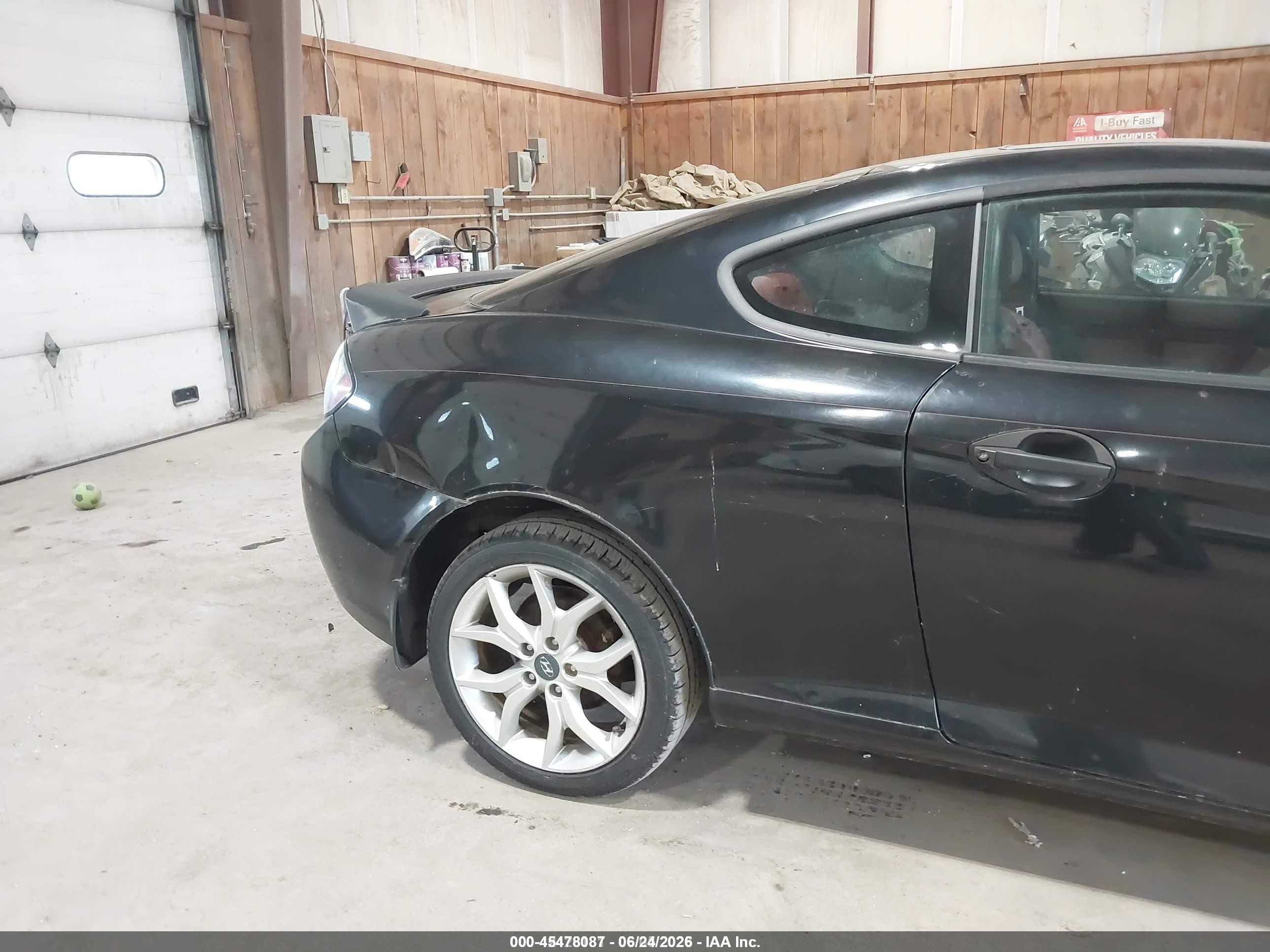2008 Hyundai Tiburon Gt/gt Limited/se Черный vin: KMHHN66FX8U294266