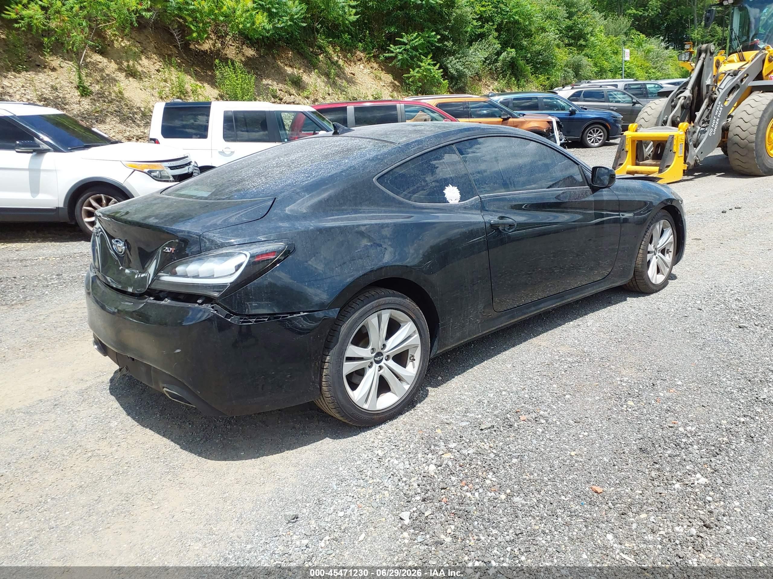 2010 Hyundai Genesis 2.0t Черный vin: KMHHT6KD0AU023233