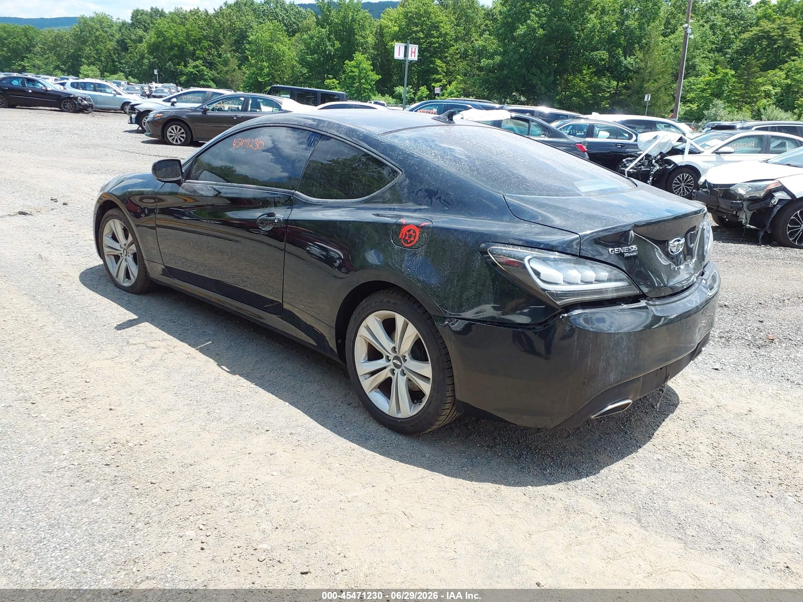 2010 Hyundai Genesis 2.0t Черный vin: KMHHT6KD0AU023233