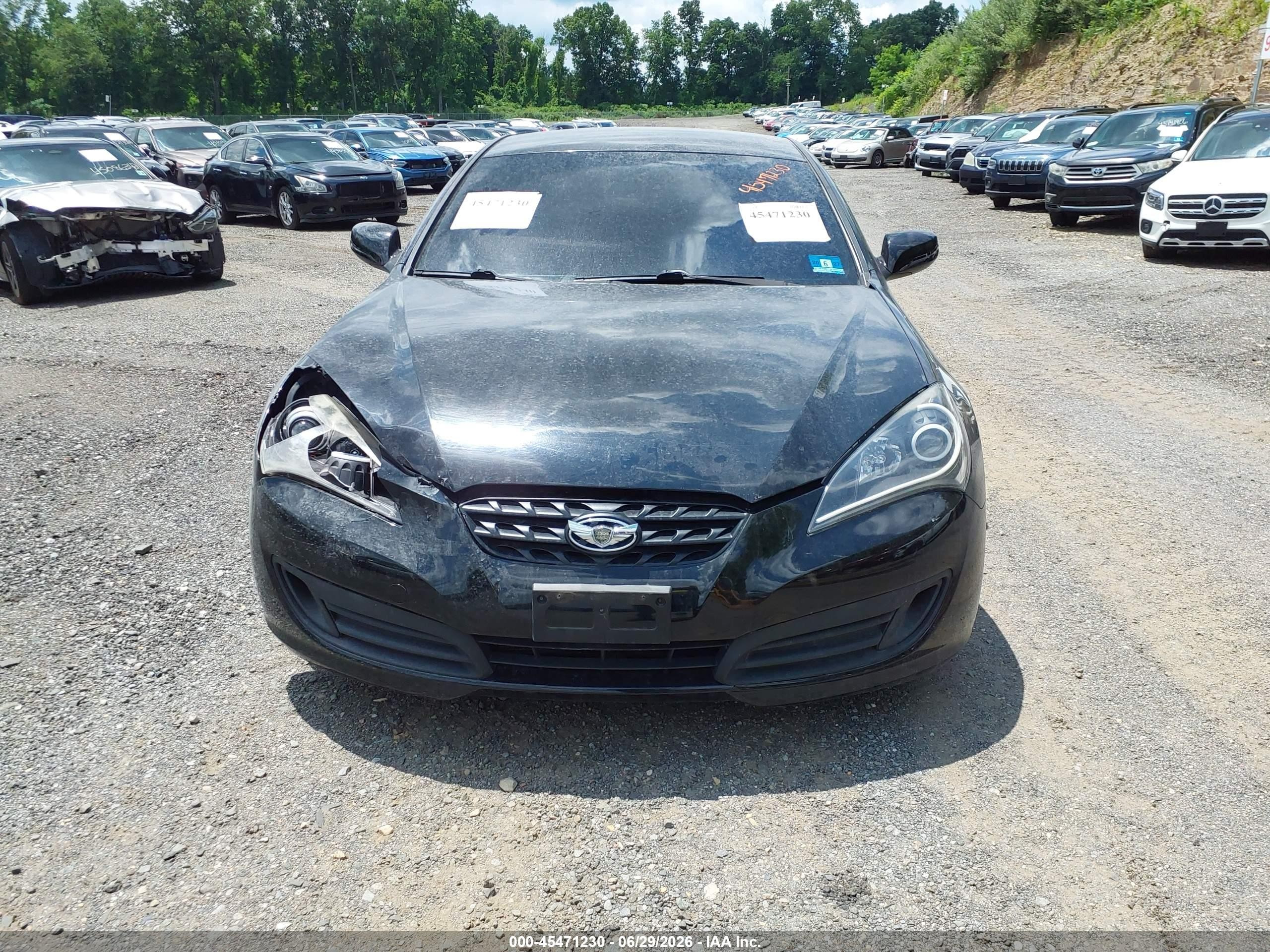 2010 Hyundai Genesis 2.0t Черный vin: KMHHT6KD0AU023233