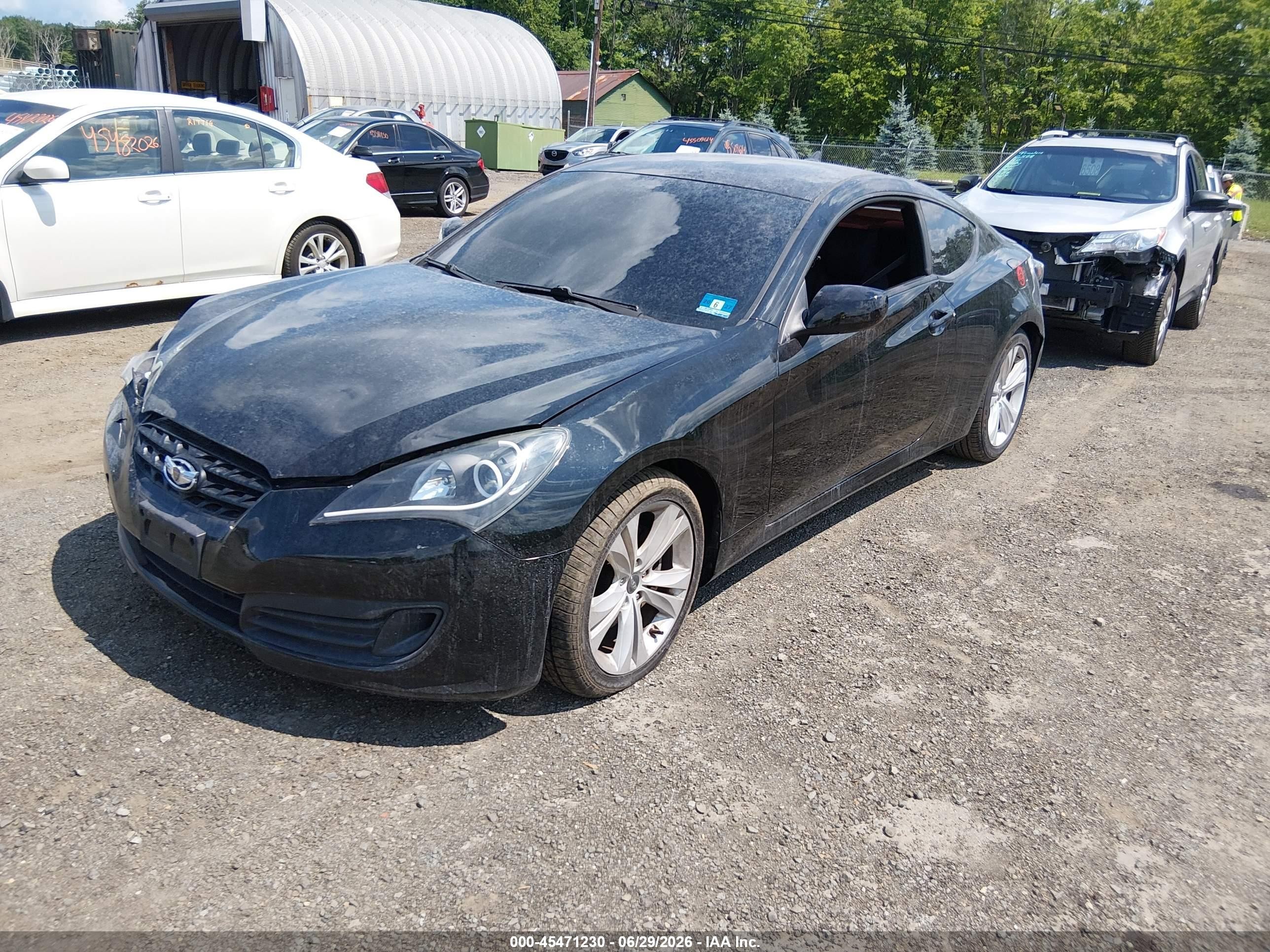2010 Hyundai Genesis 2.0t Черный vin: KMHHT6KD0AU023233
