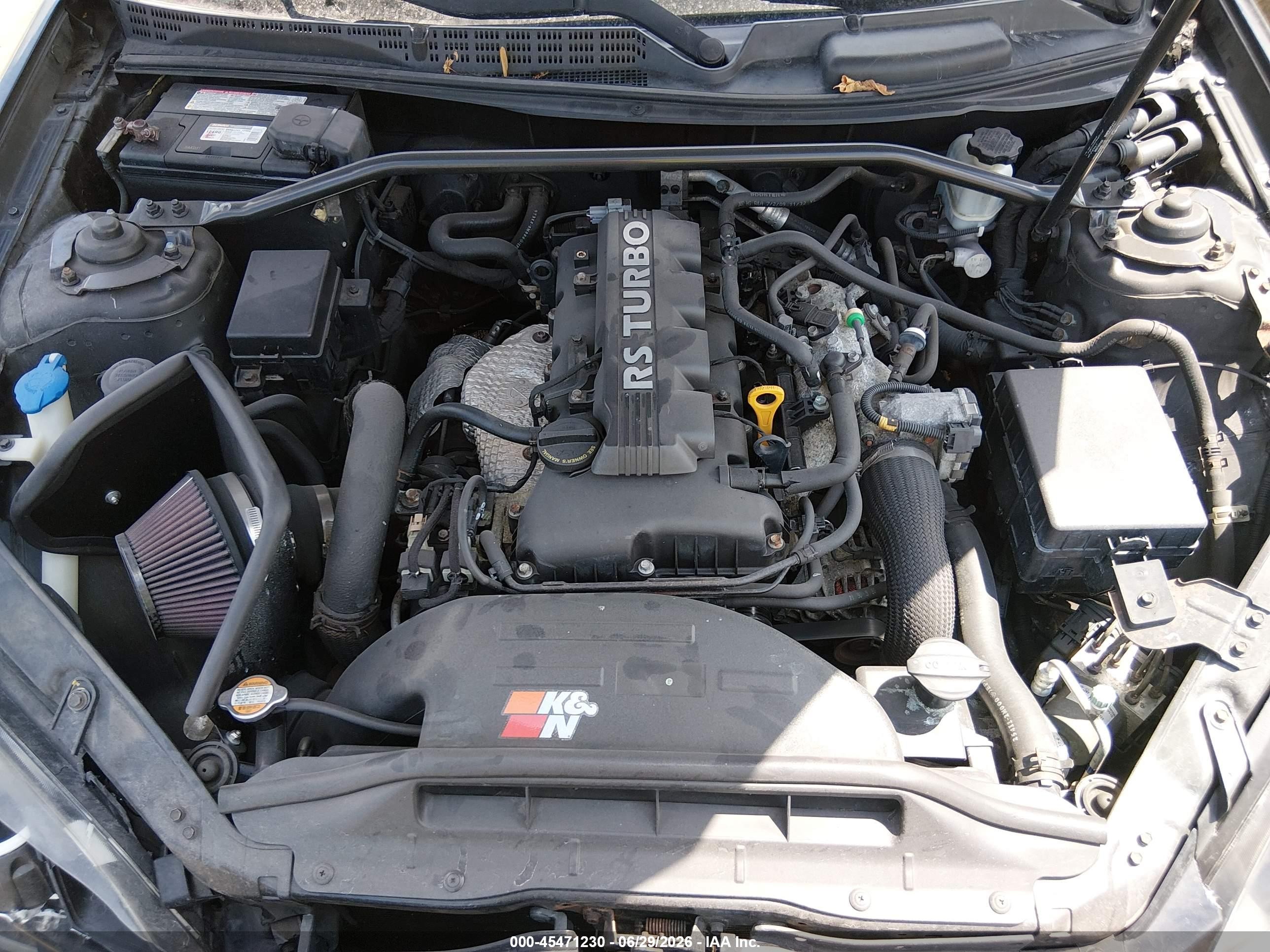 2010 Hyundai Genesis 2.0t Черный vin: KMHHT6KD0AU023233