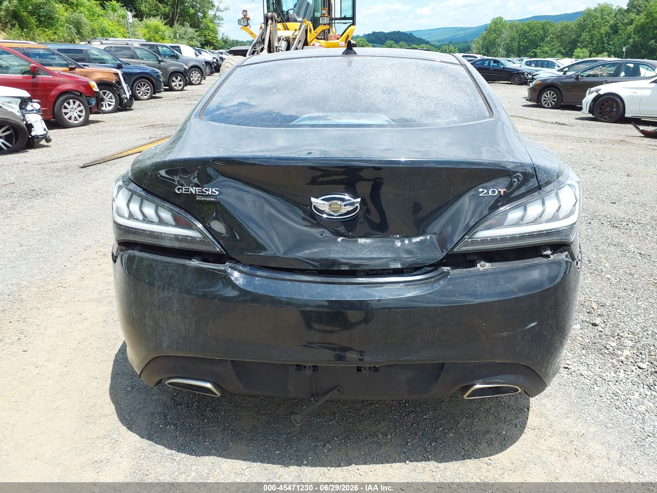 2010 Hyundai Genesis 2.0t Черный vin: KMHHT6KD0AU023233