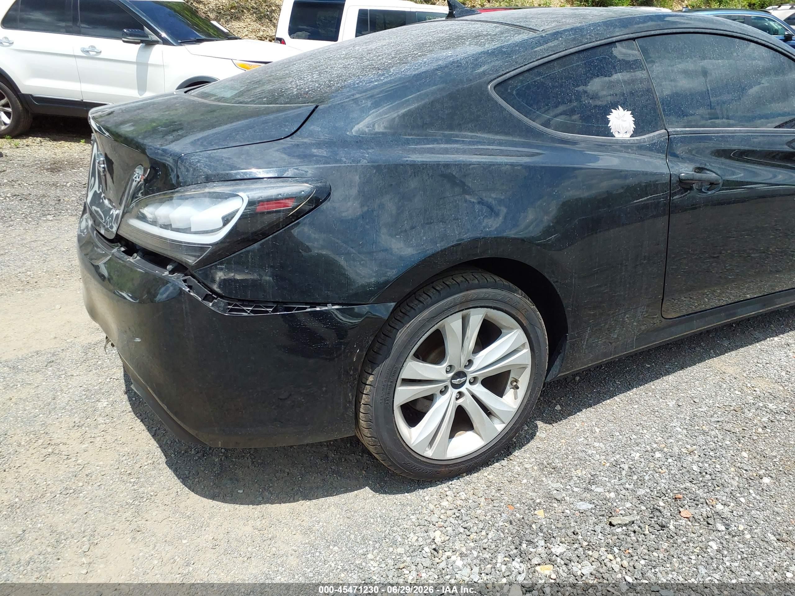 2010 Hyundai Genesis 2.0t Черный vin: KMHHT6KD0AU023233
