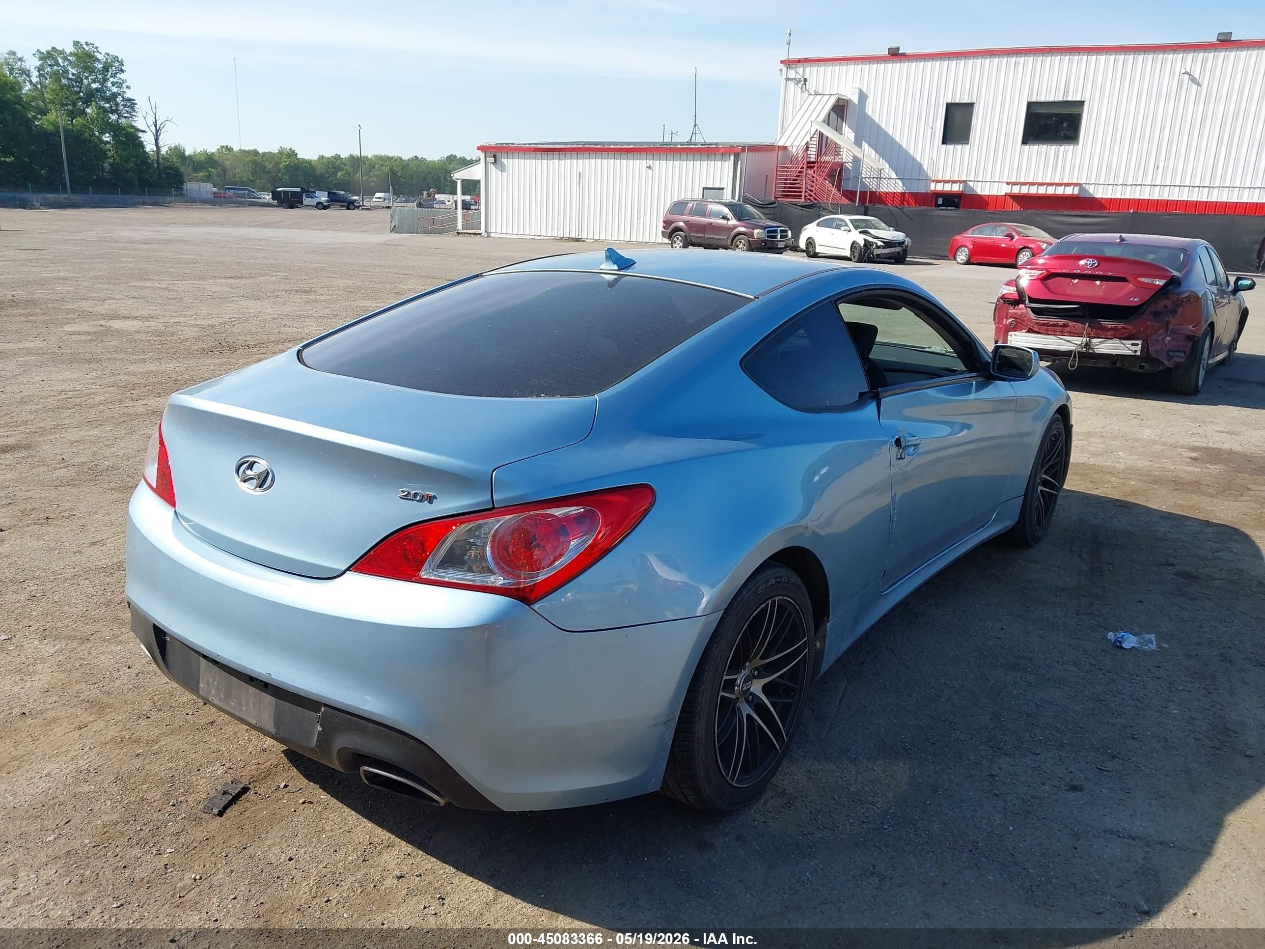 2011 Hyundai Genesis 2.0t Blue vin: KMHHT6KD0BU049266