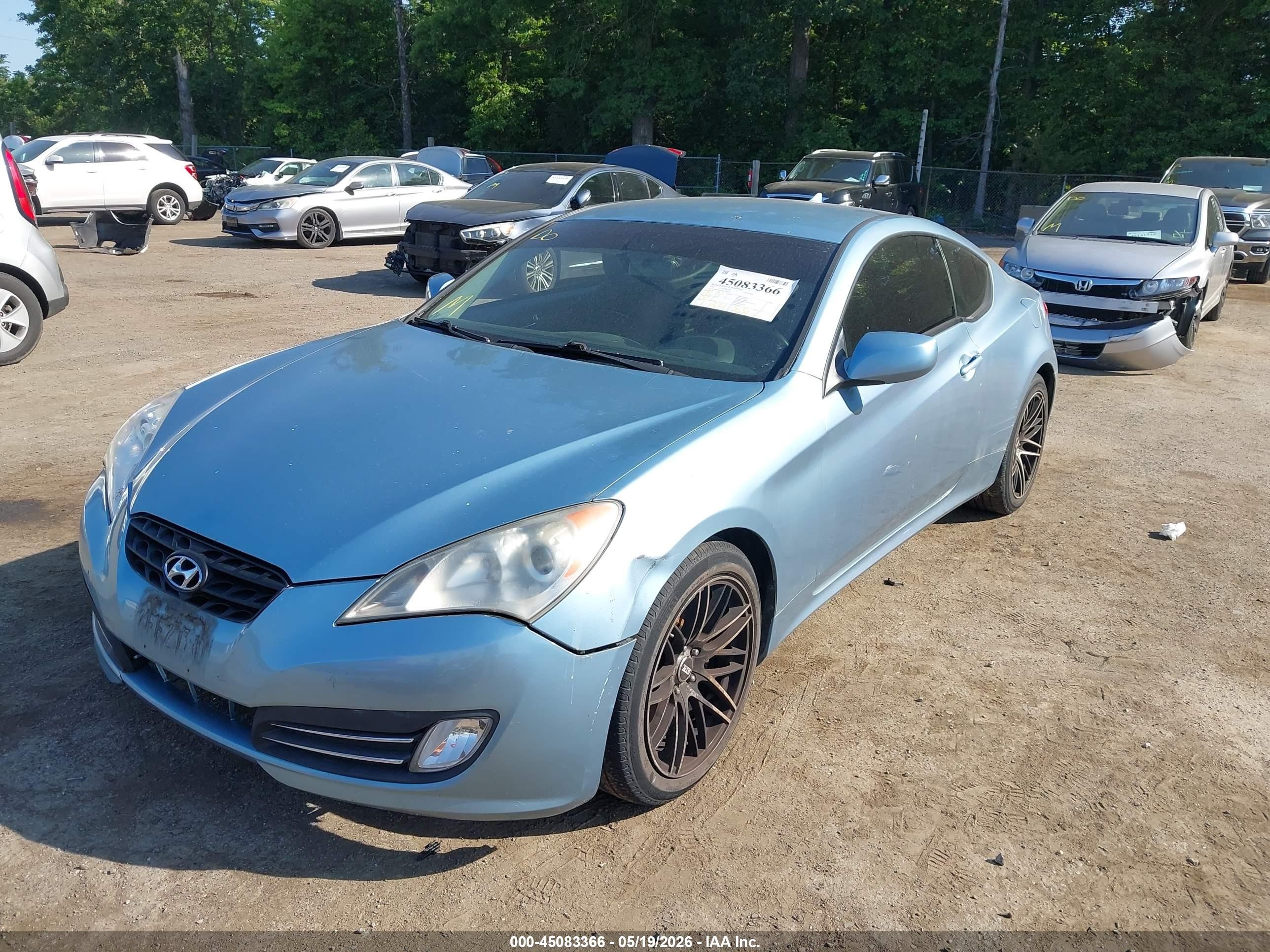 2011 Hyundai Genesis 2.0t Blue vin: KMHHT6KD0BU049266