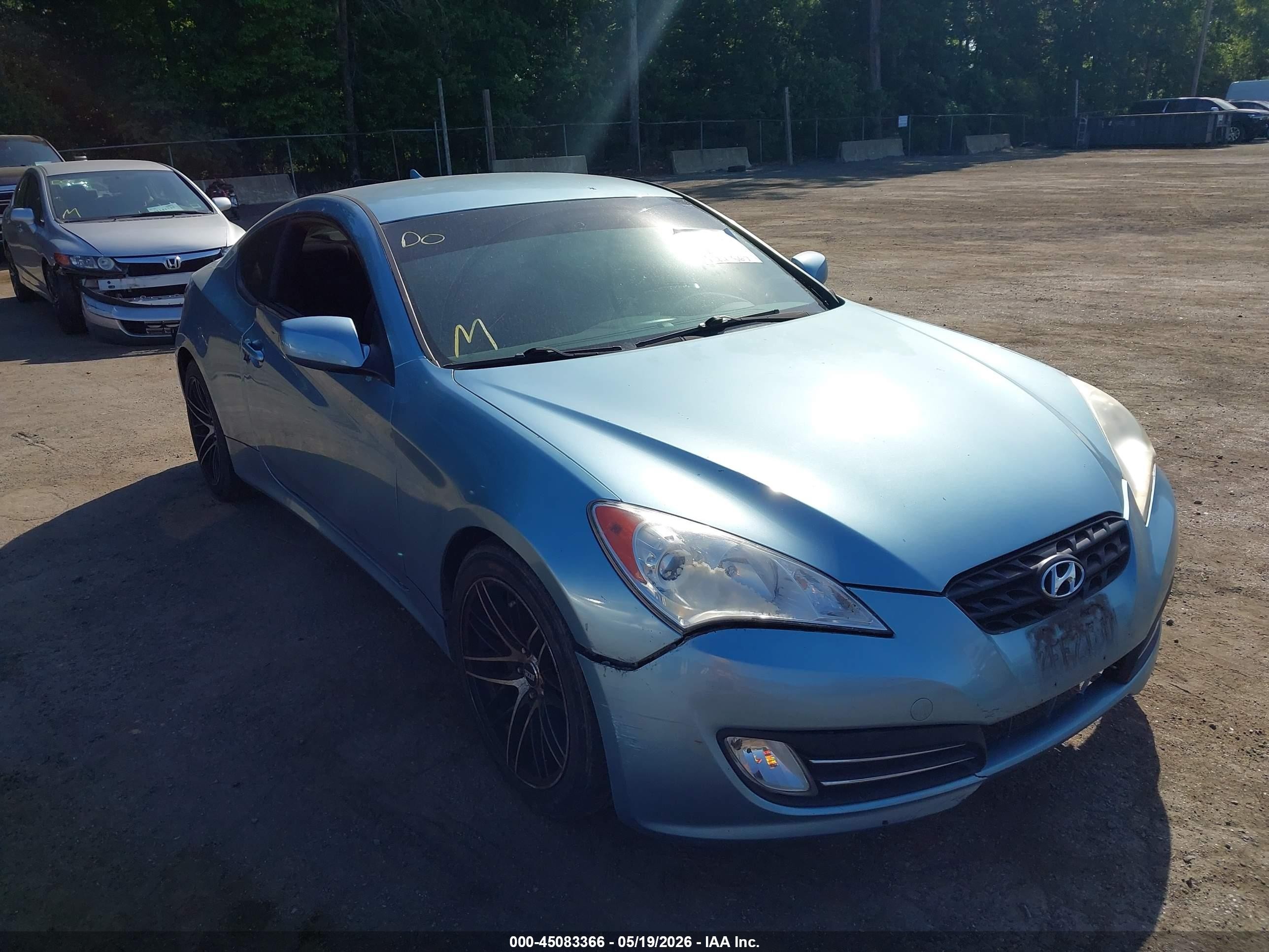 2011 Hyundai Genesis 2.0t Blue vin: KMHHT6KD0BU049266
