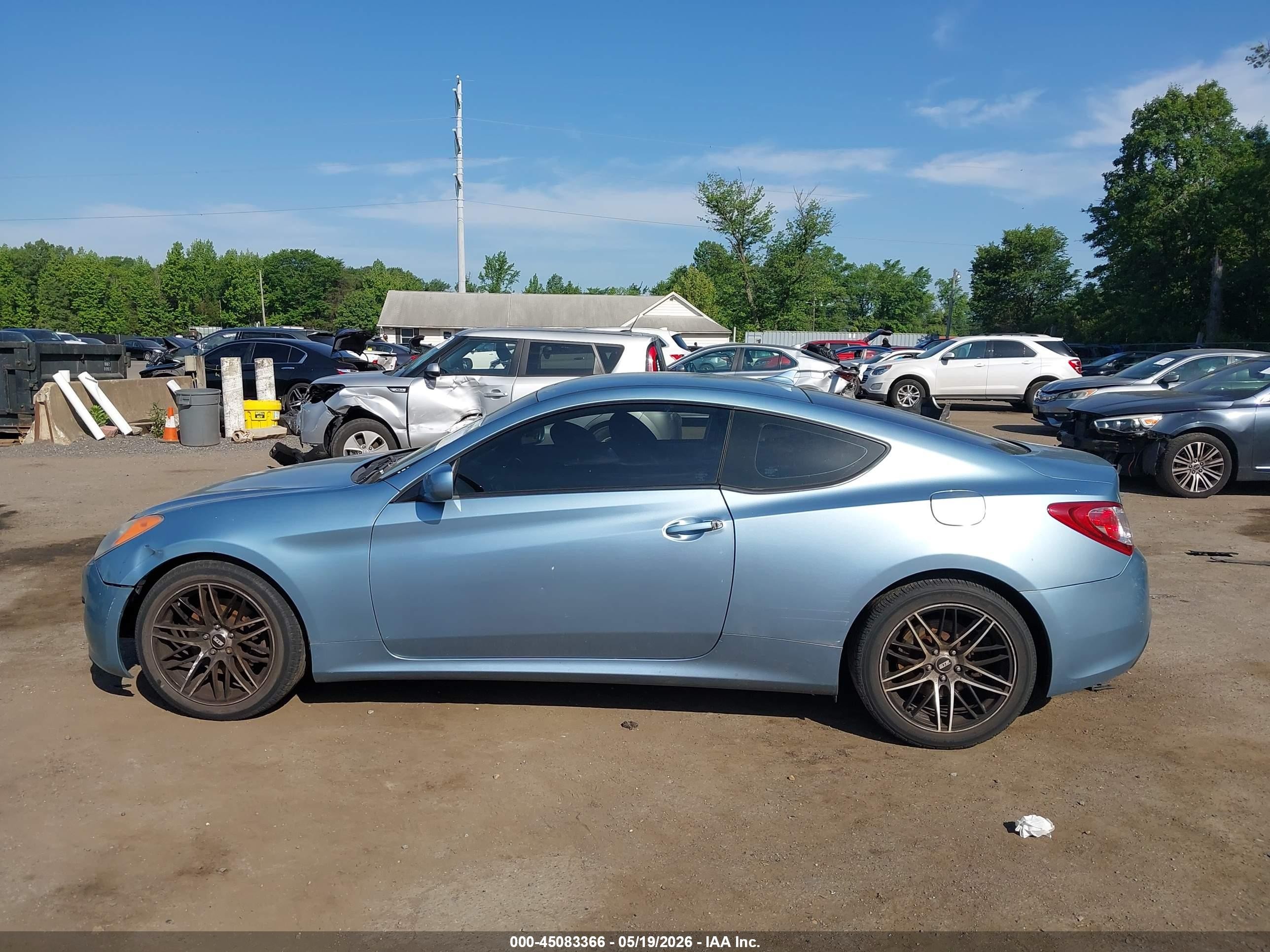 2011 Hyundai Genesis 2.0t Blue vin: KMHHT6KD0BU049266