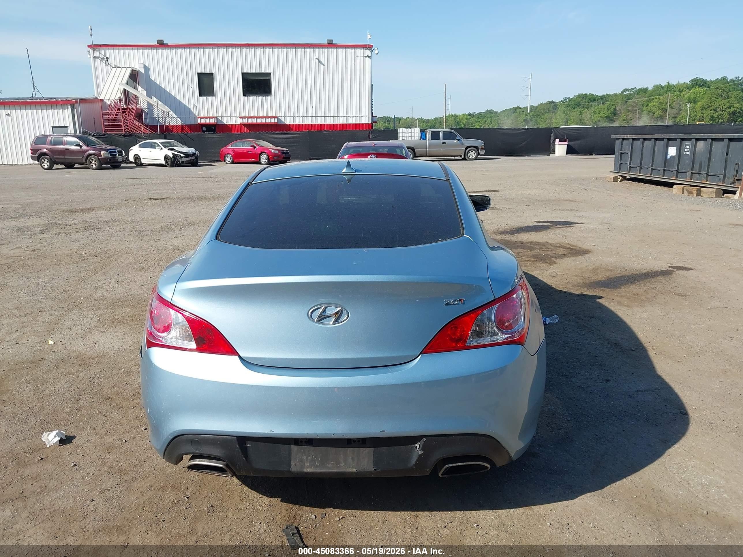 2011 Hyundai Genesis 2.0t Blue vin: KMHHT6KD0BU049266