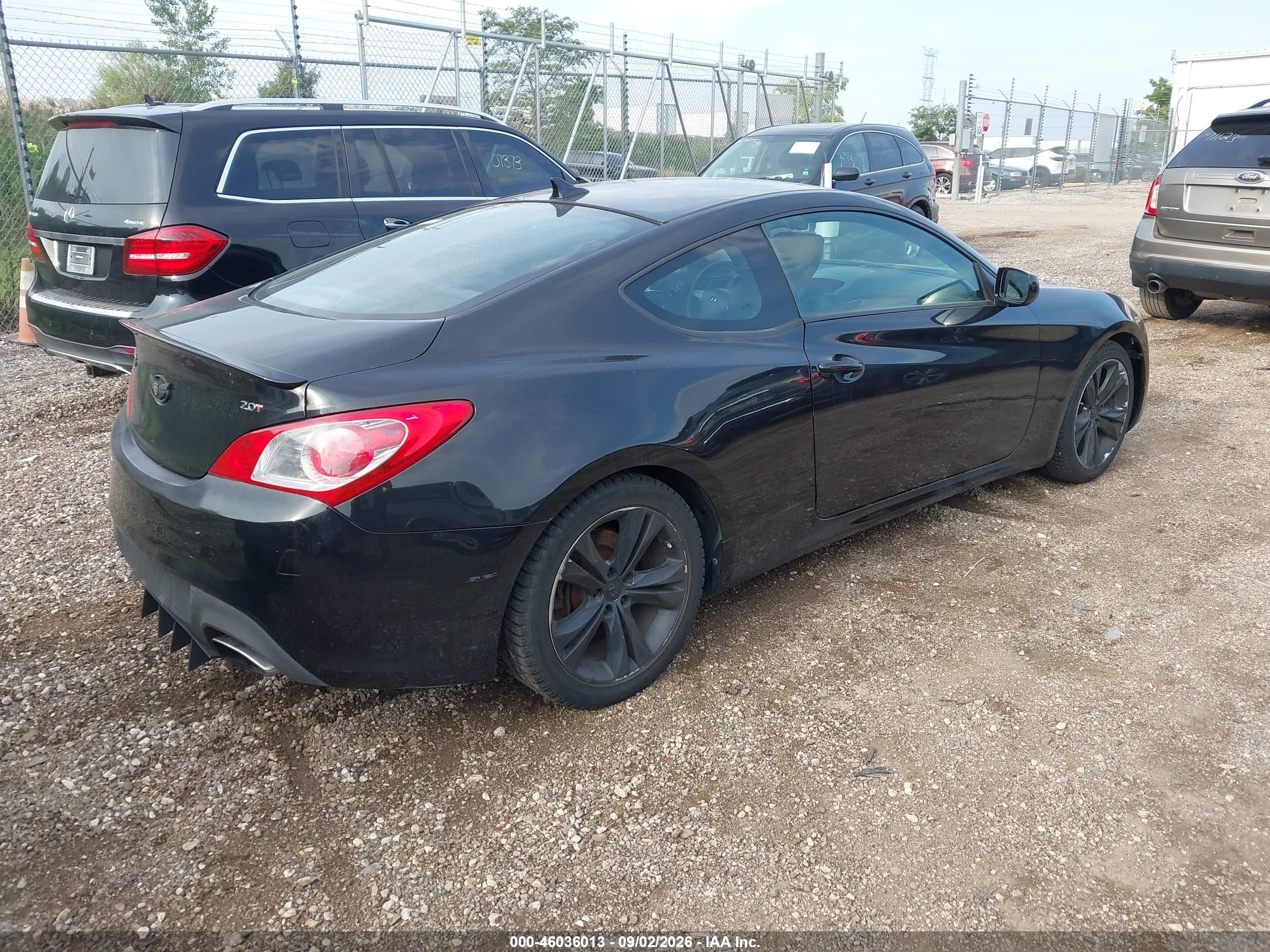2011 Hyundai Genesis 2.0t Black vin: KMHHT6KD0BU057724