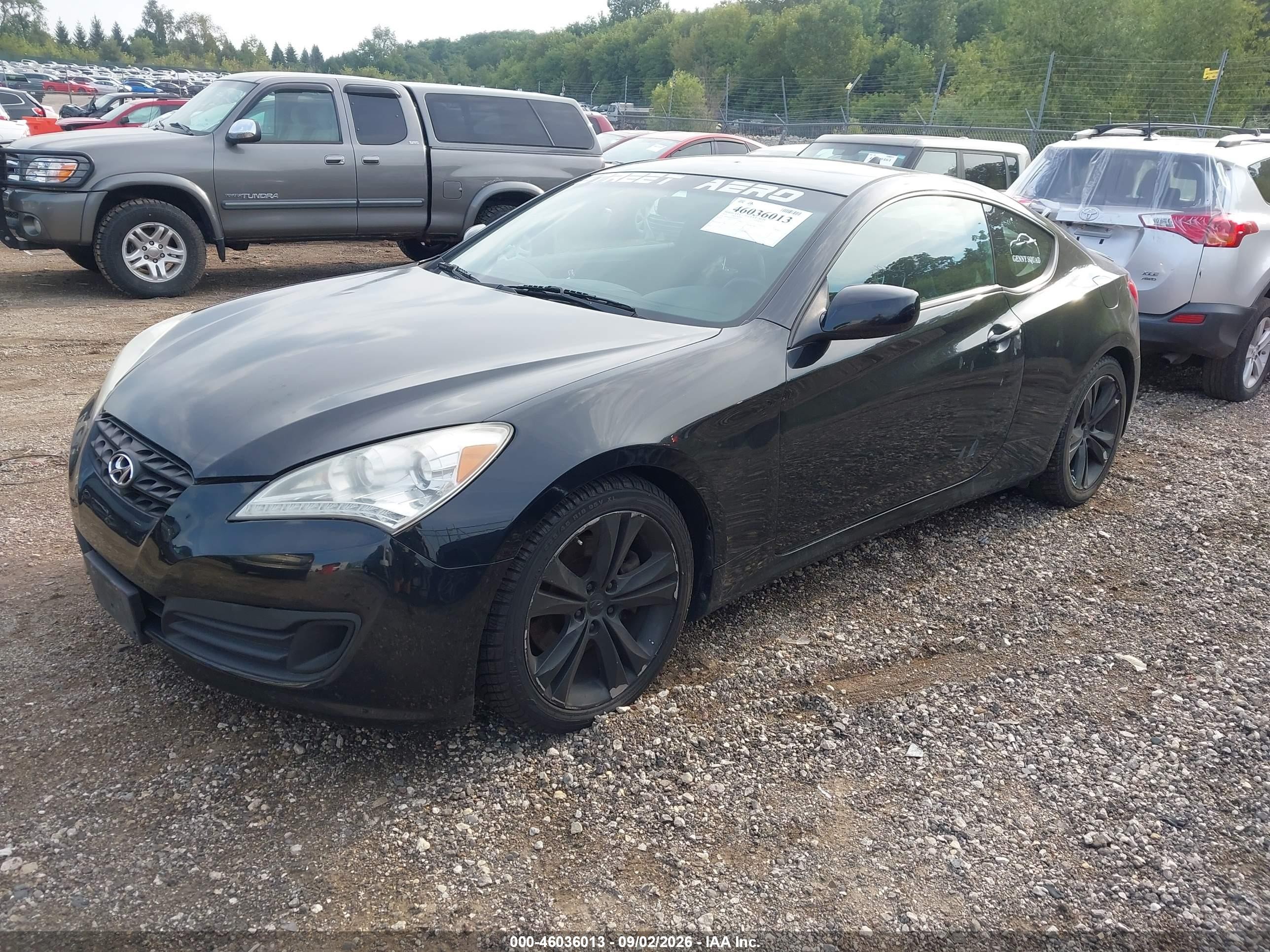 2011 Hyundai Genesis 2.0t Black vin: KMHHT6KD0BU057724