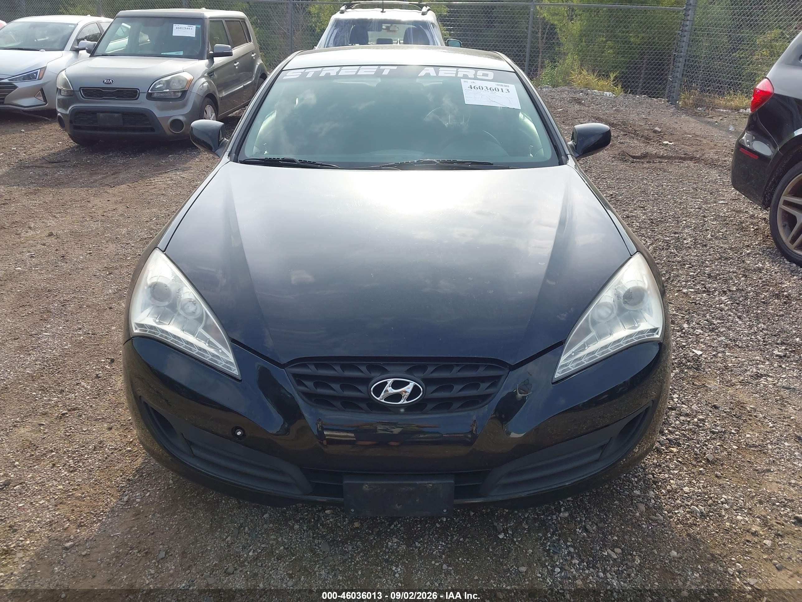 2011 Hyundai Genesis 2.0t Black vin: KMHHT6KD0BU057724