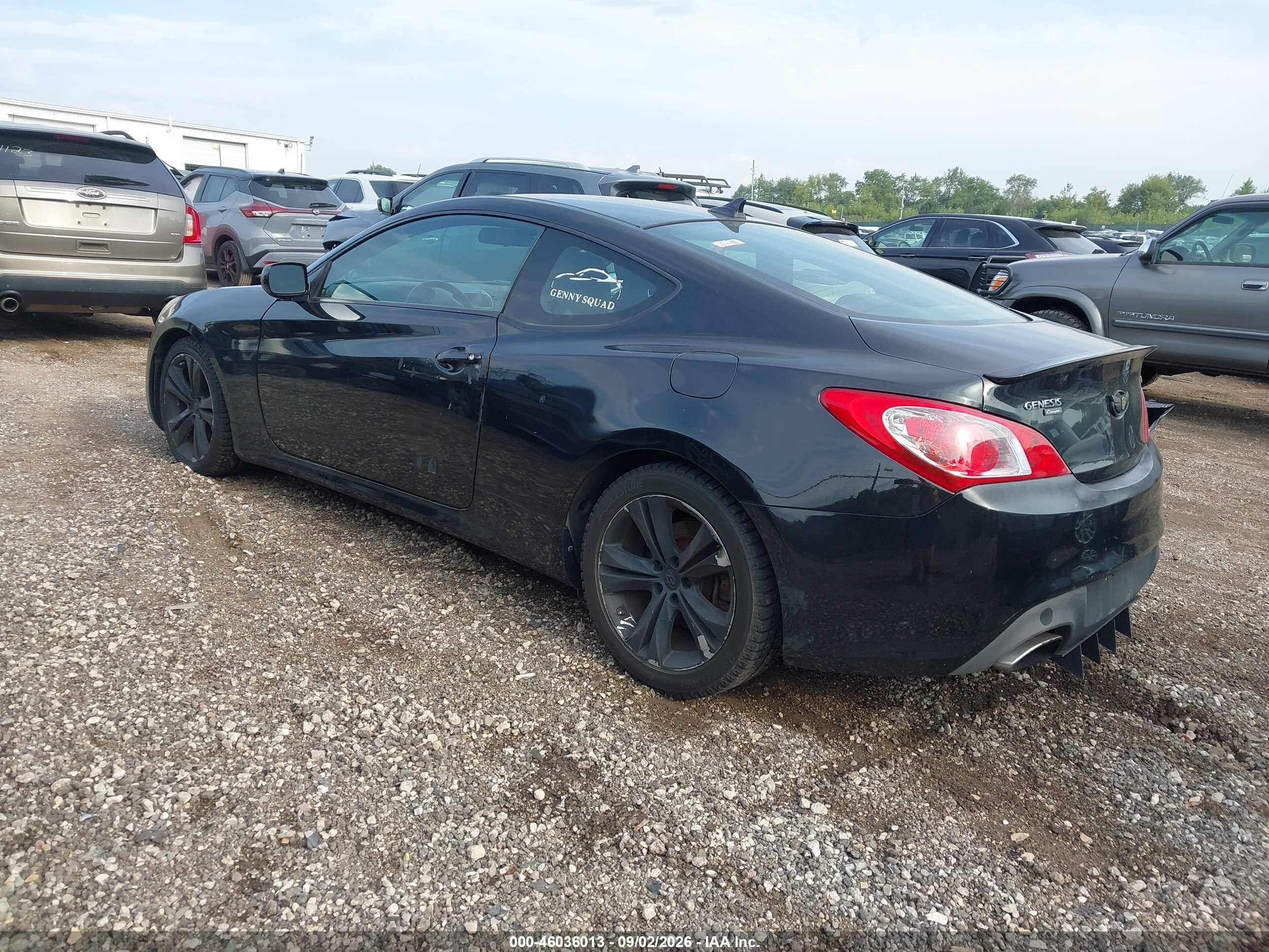 2011 Hyundai Genesis 2.0t Black vin: KMHHT6KD0BU057724