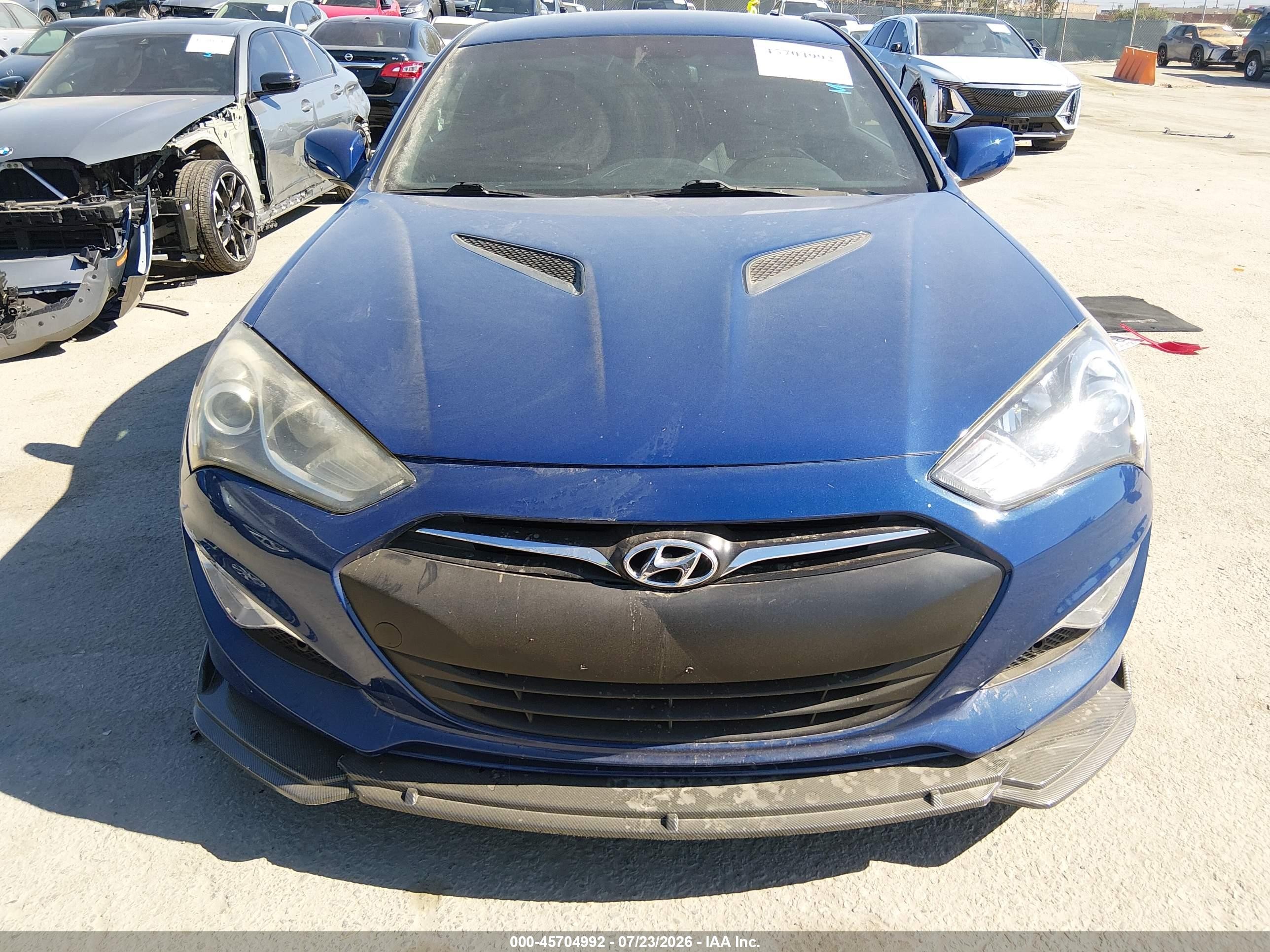 2013 Hyundai Genesis 2.0t Blue vin: KMHHT6KD0DU082271